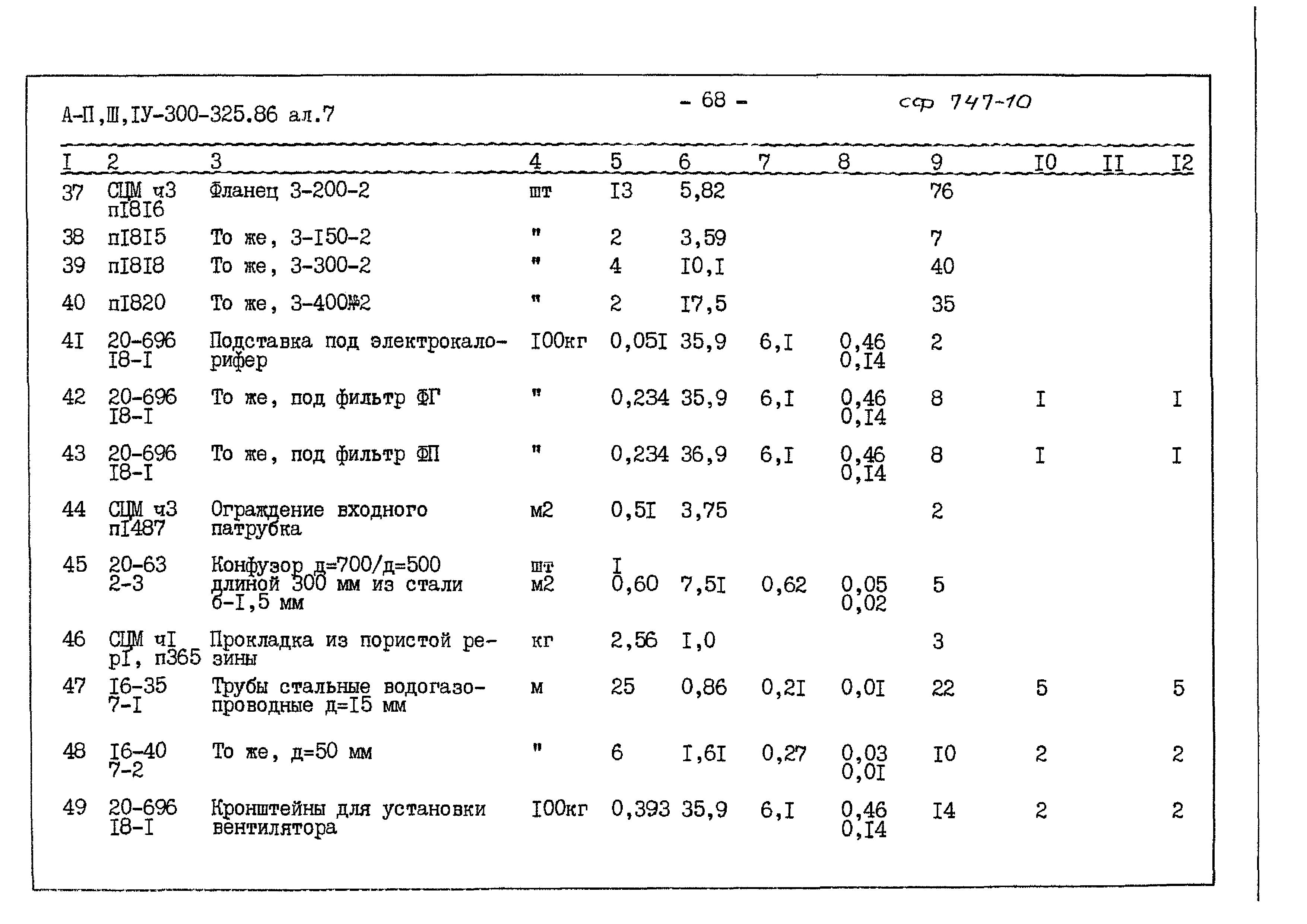 Типовой проект А-II,III,IV-300-325.86