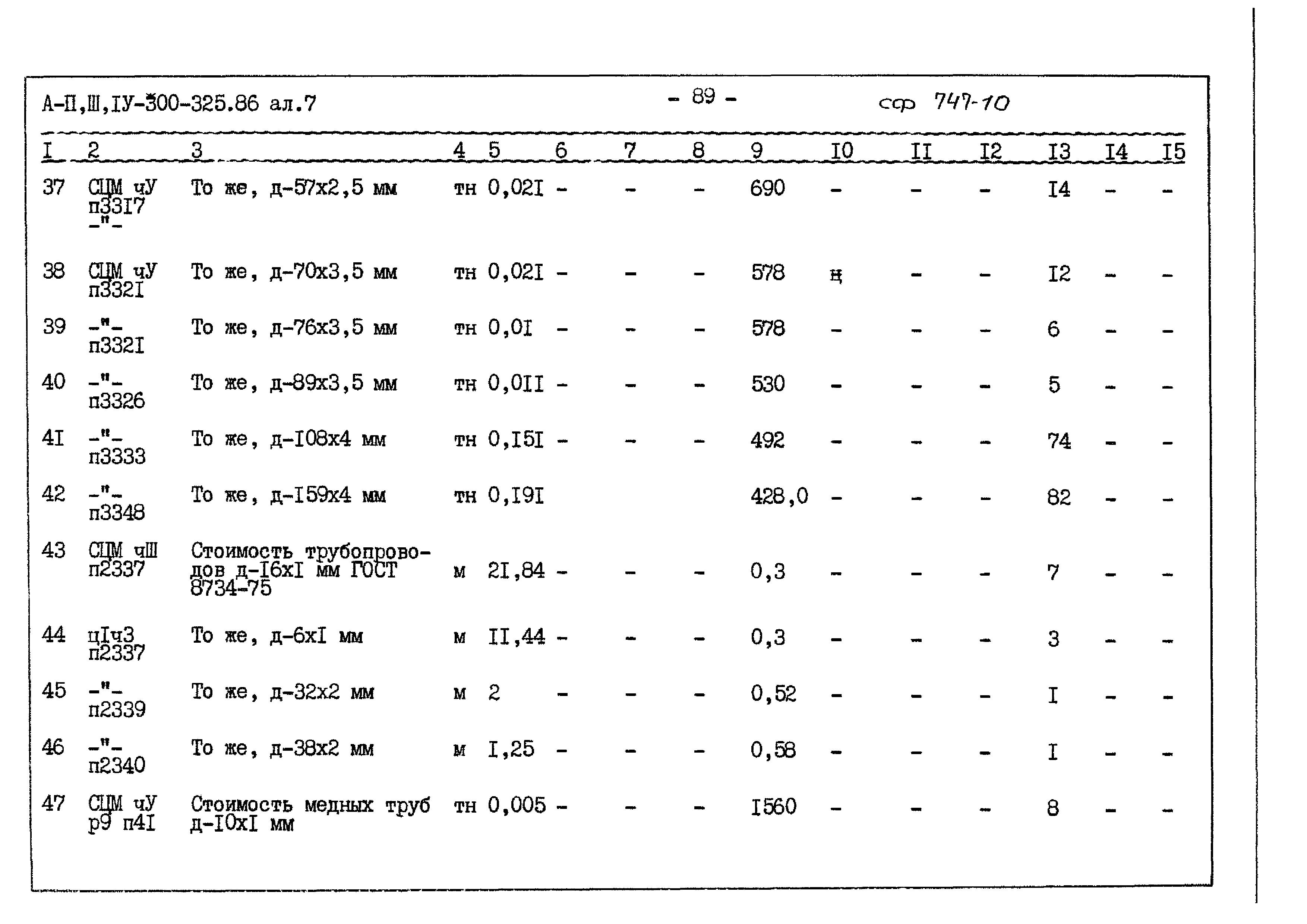 Типовой проект А-II,III,IV-300-325.86