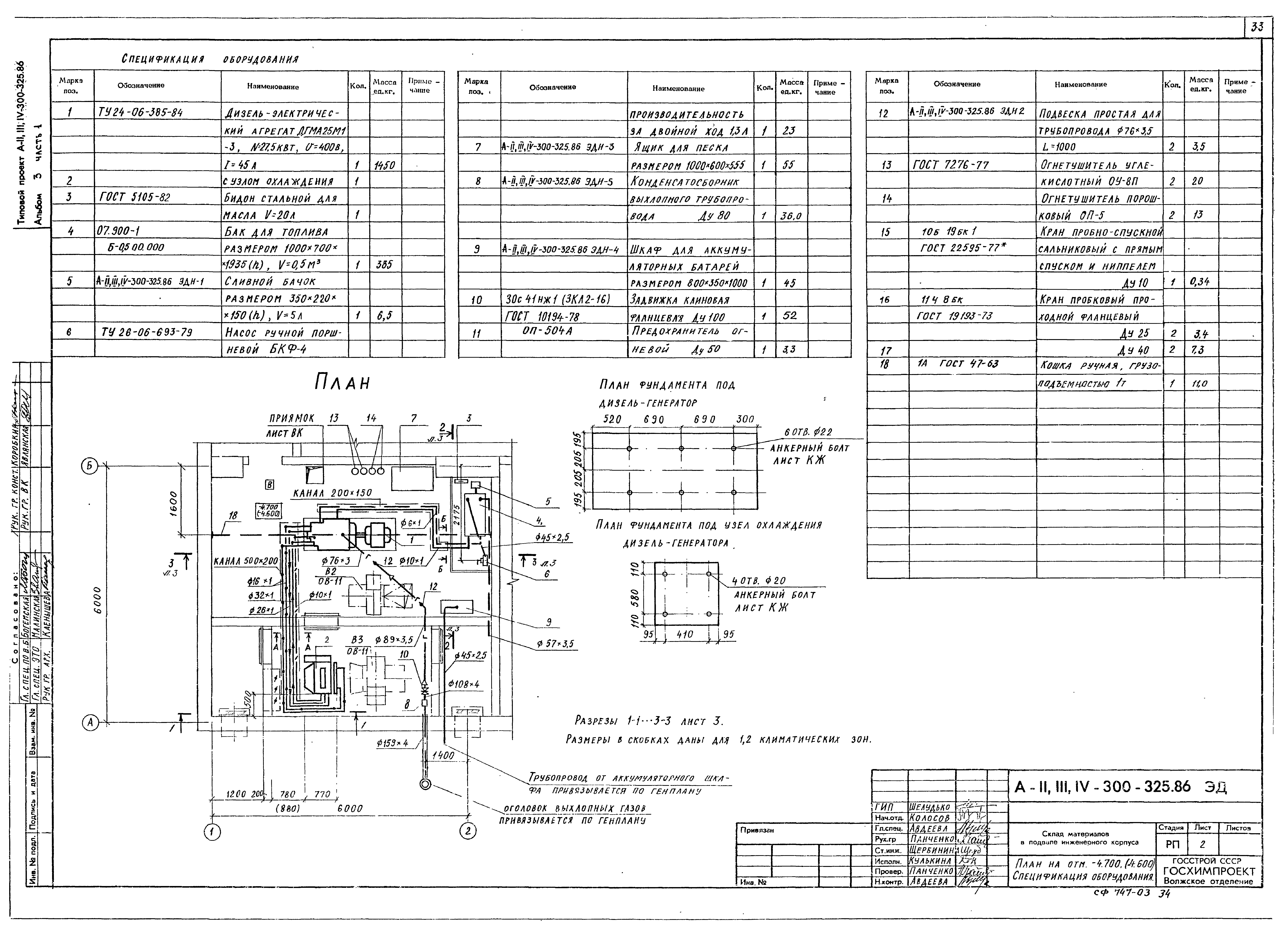 Типовой проект А-II,III,IV-300-325.86