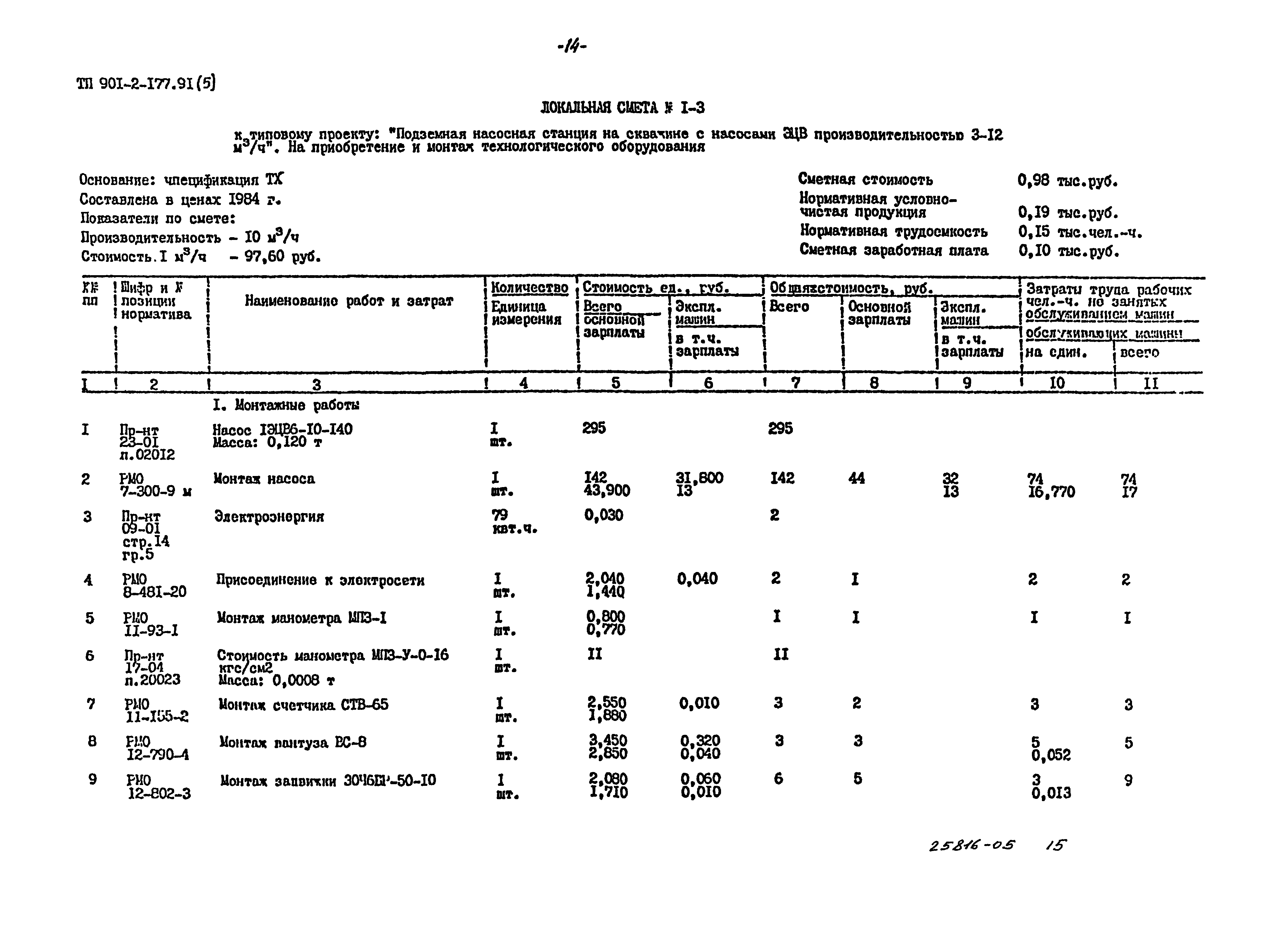 Типовой проект 901-2-177.91