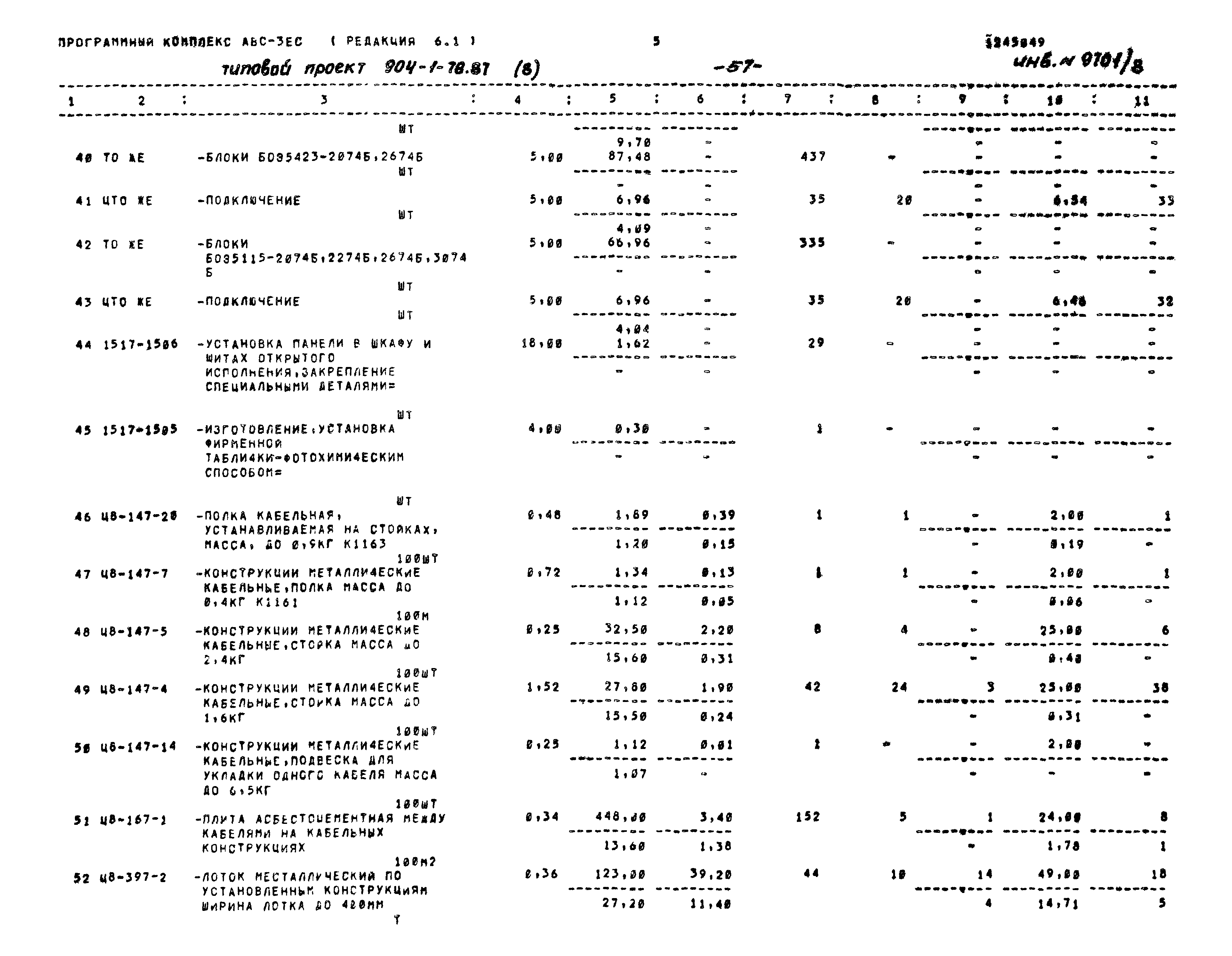 Типовой проект 904-1-78.87