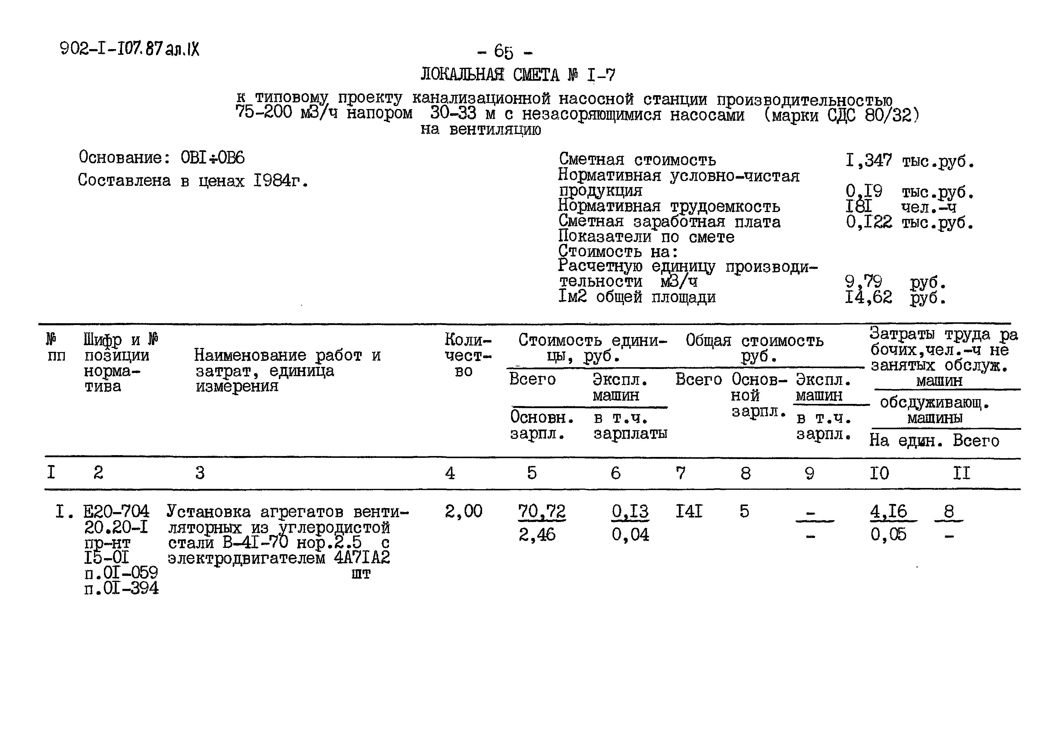 Типовой проект 902-1-110.87