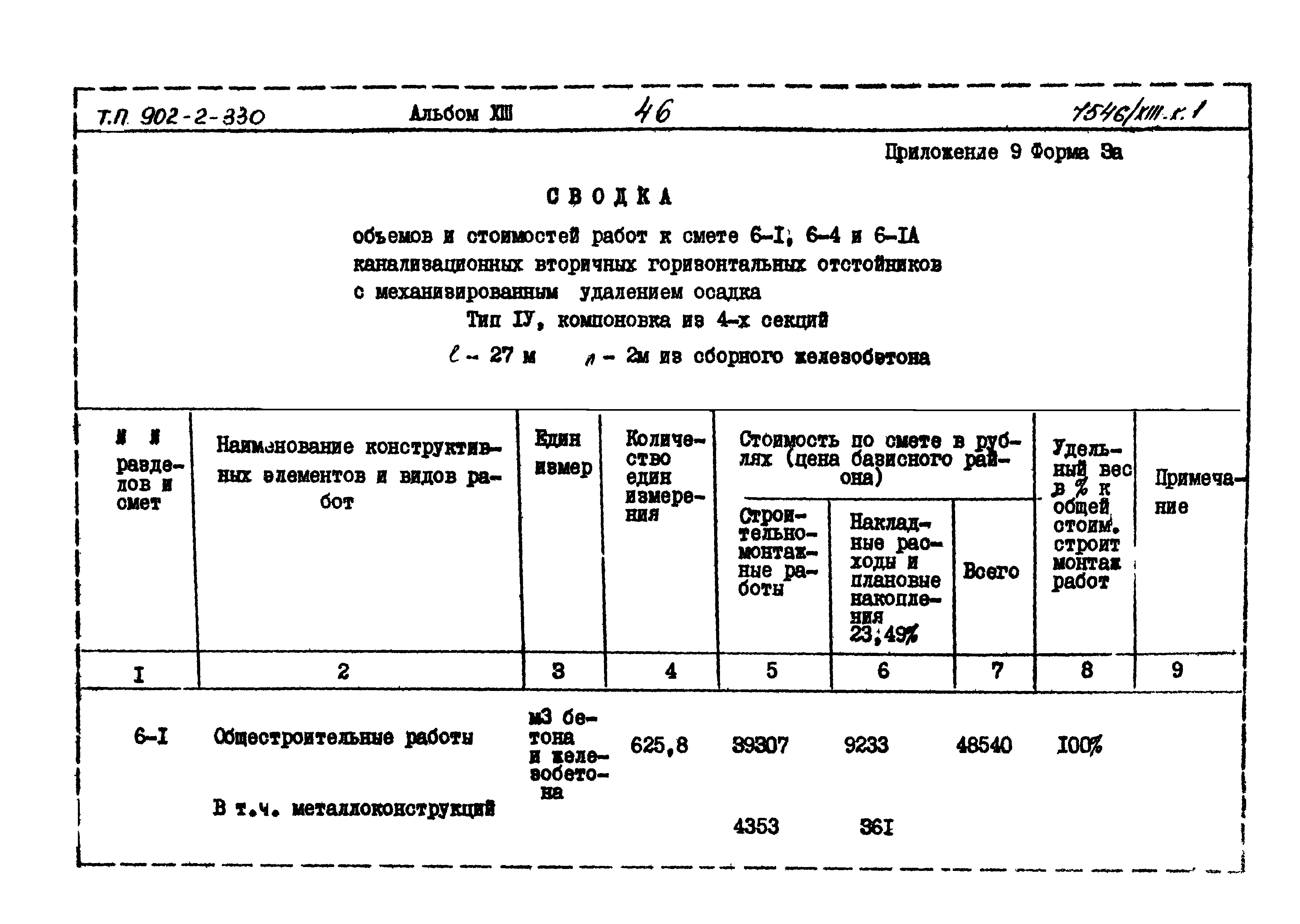 Типовой проект 902-2-330