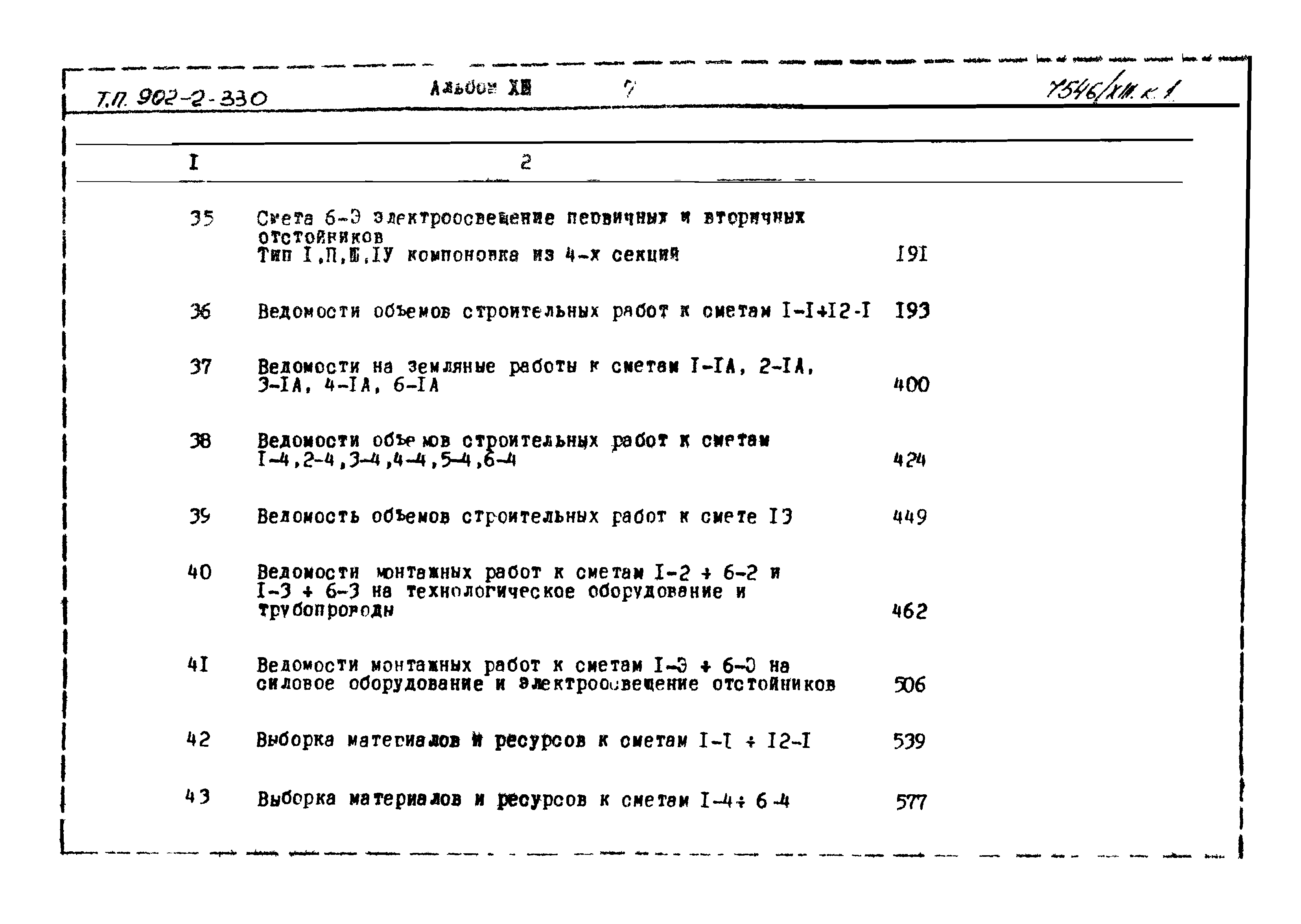 Типовой проект 902-2-330