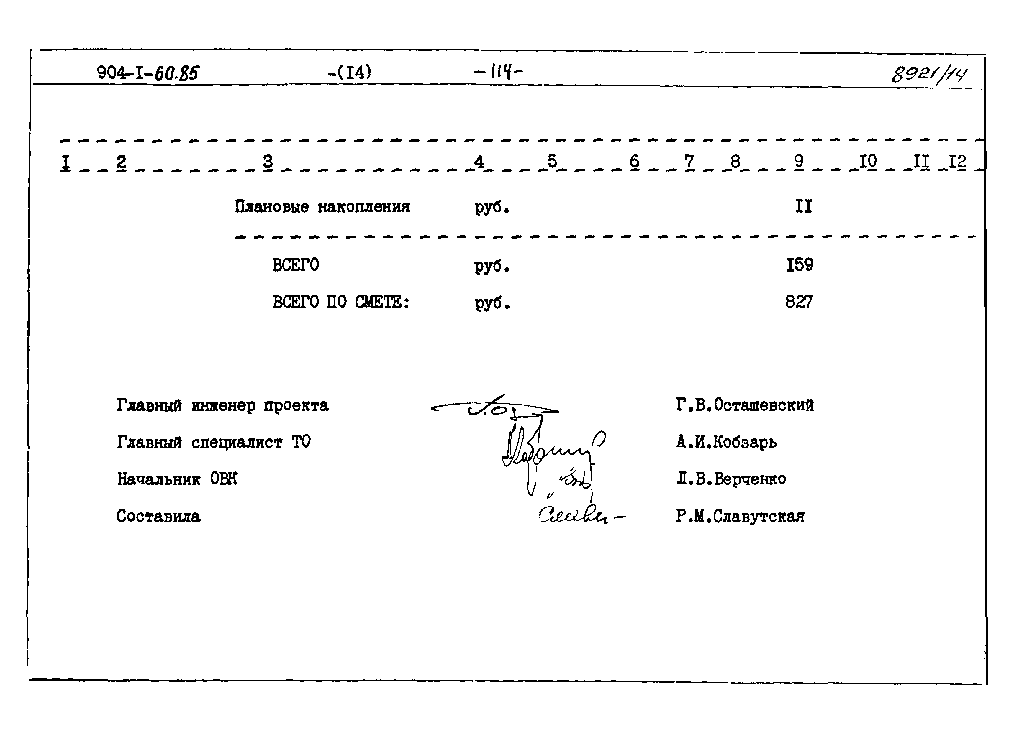 Типовой проект 904-1-60.85