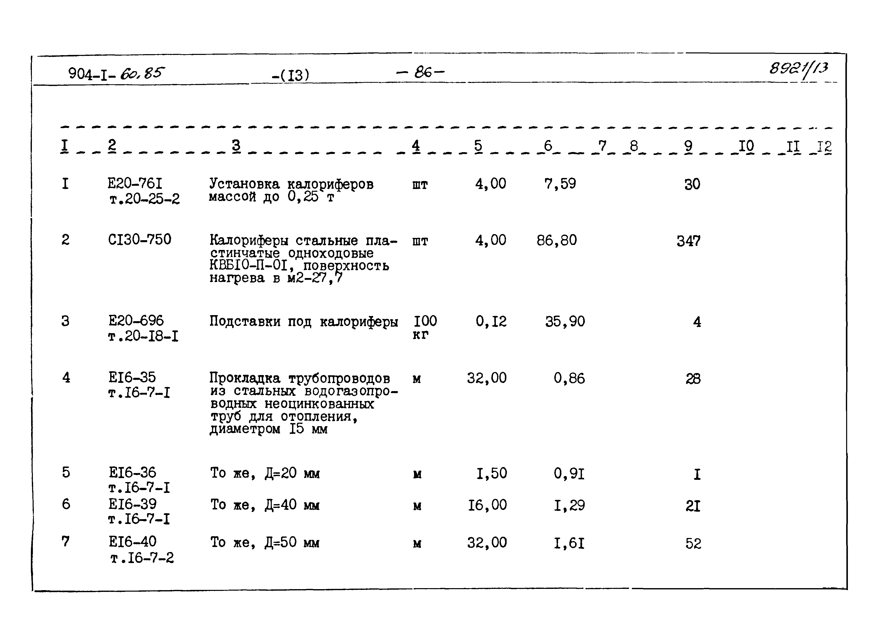 Типовой проект 904-1-60.85