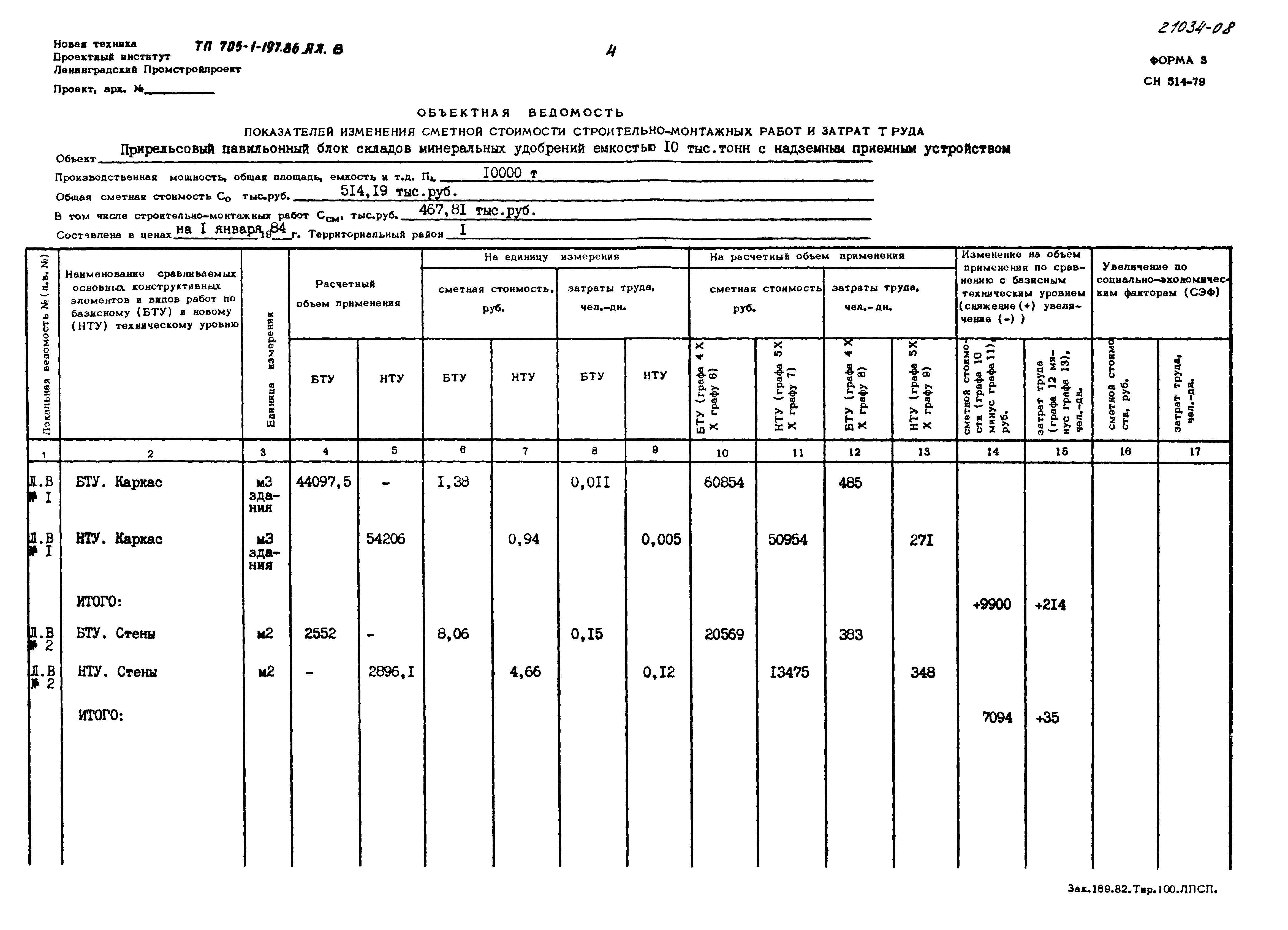 Типовой проект 705-1-197.86