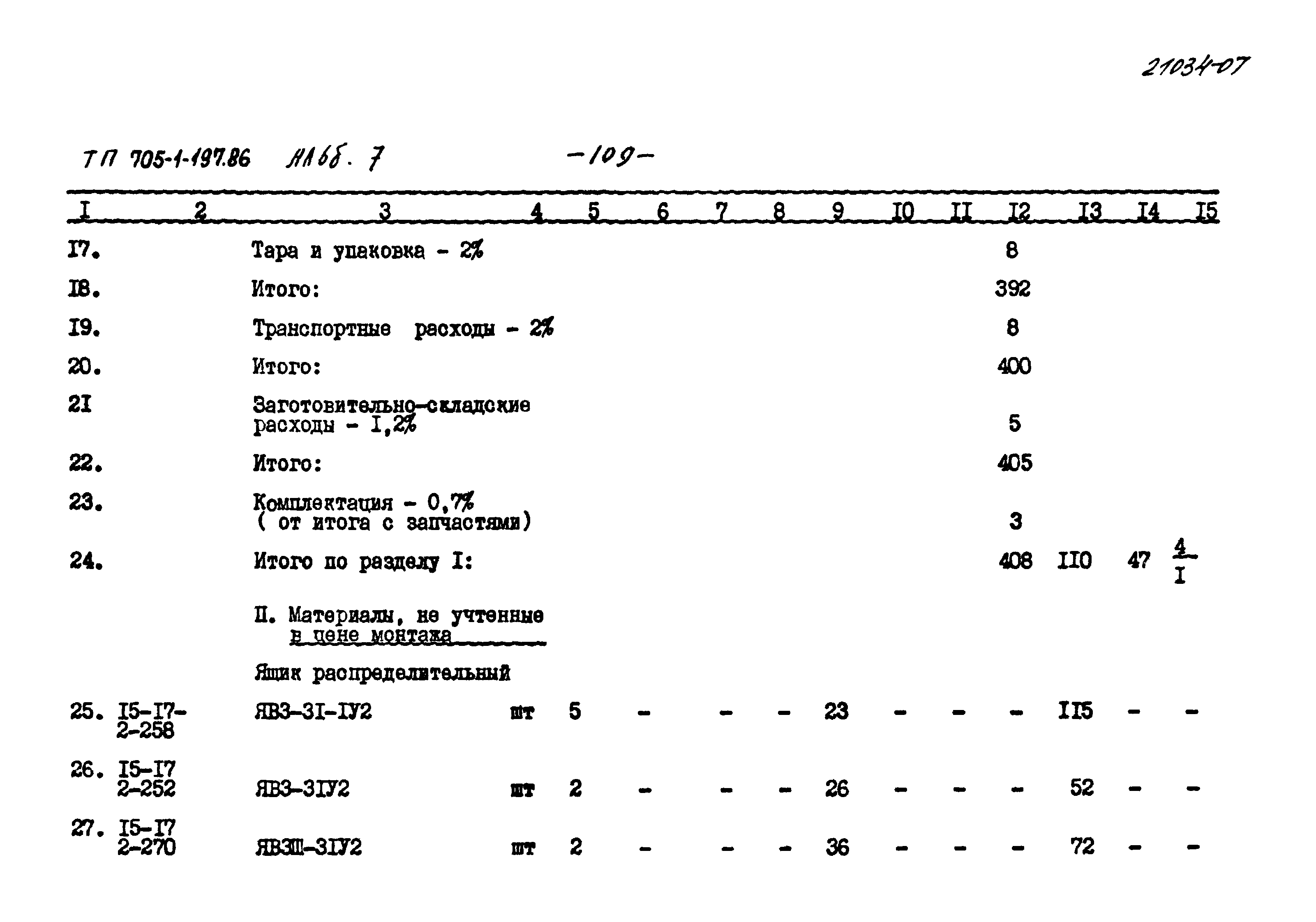 Типовой проект 705-1-197.86