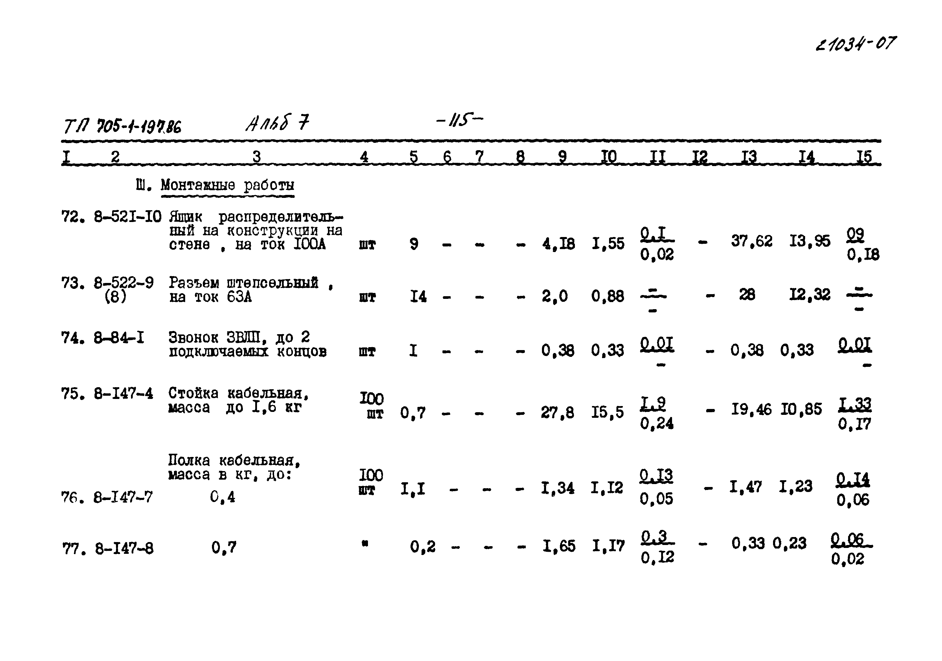 Типовой проект 705-1-197.86