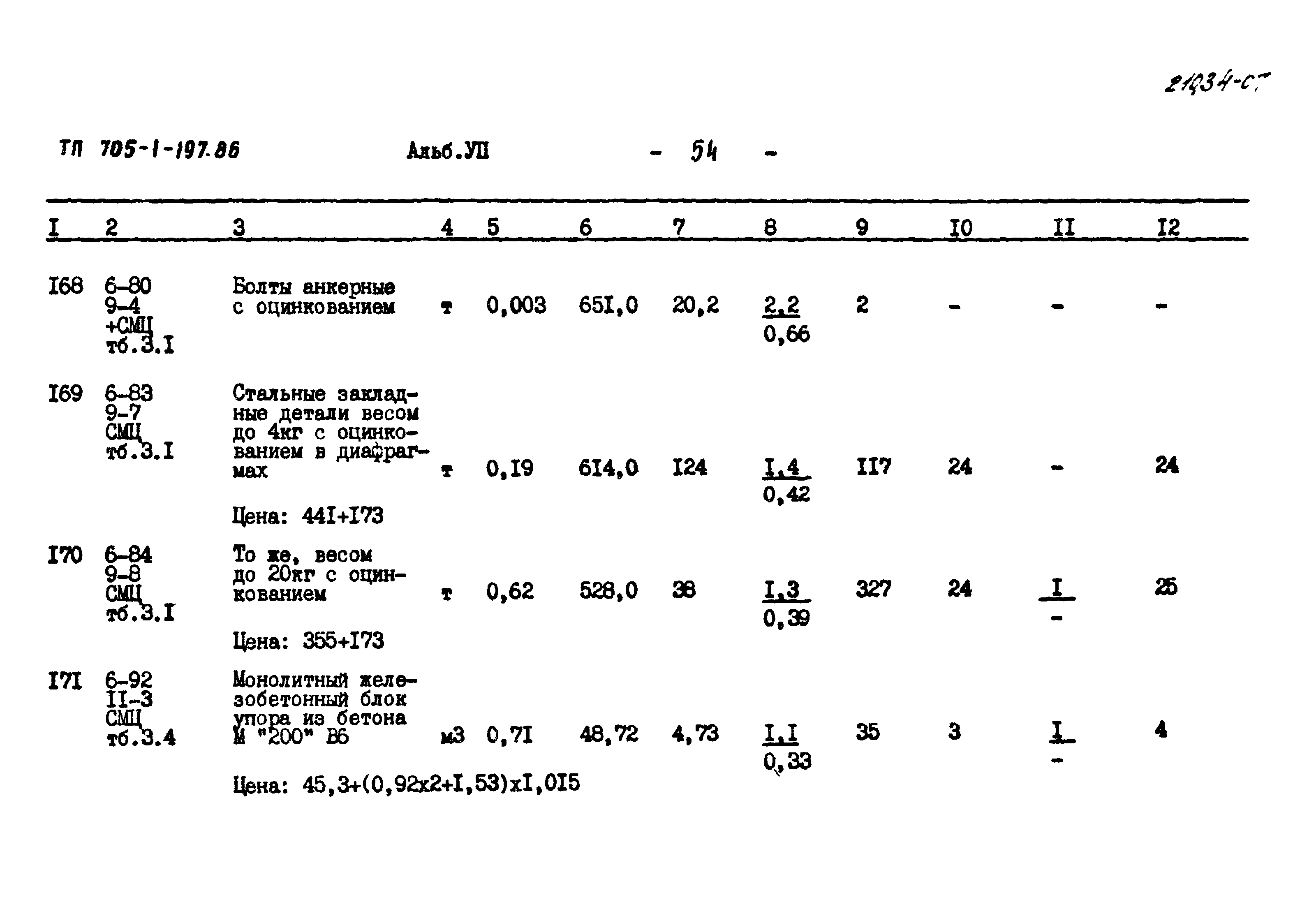 Типовой проект 705-1-197.86