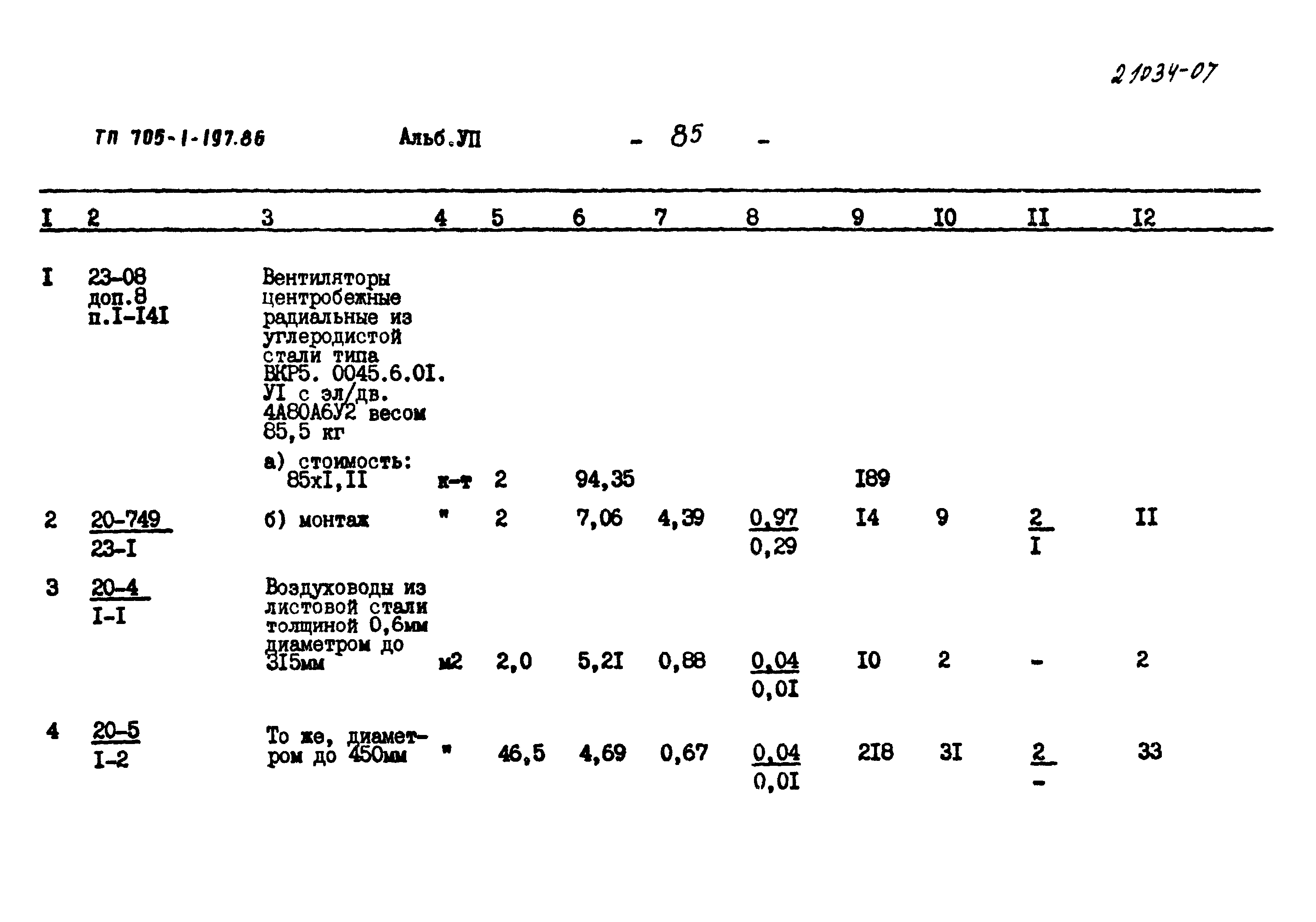 Типовой проект 705-1-197.86