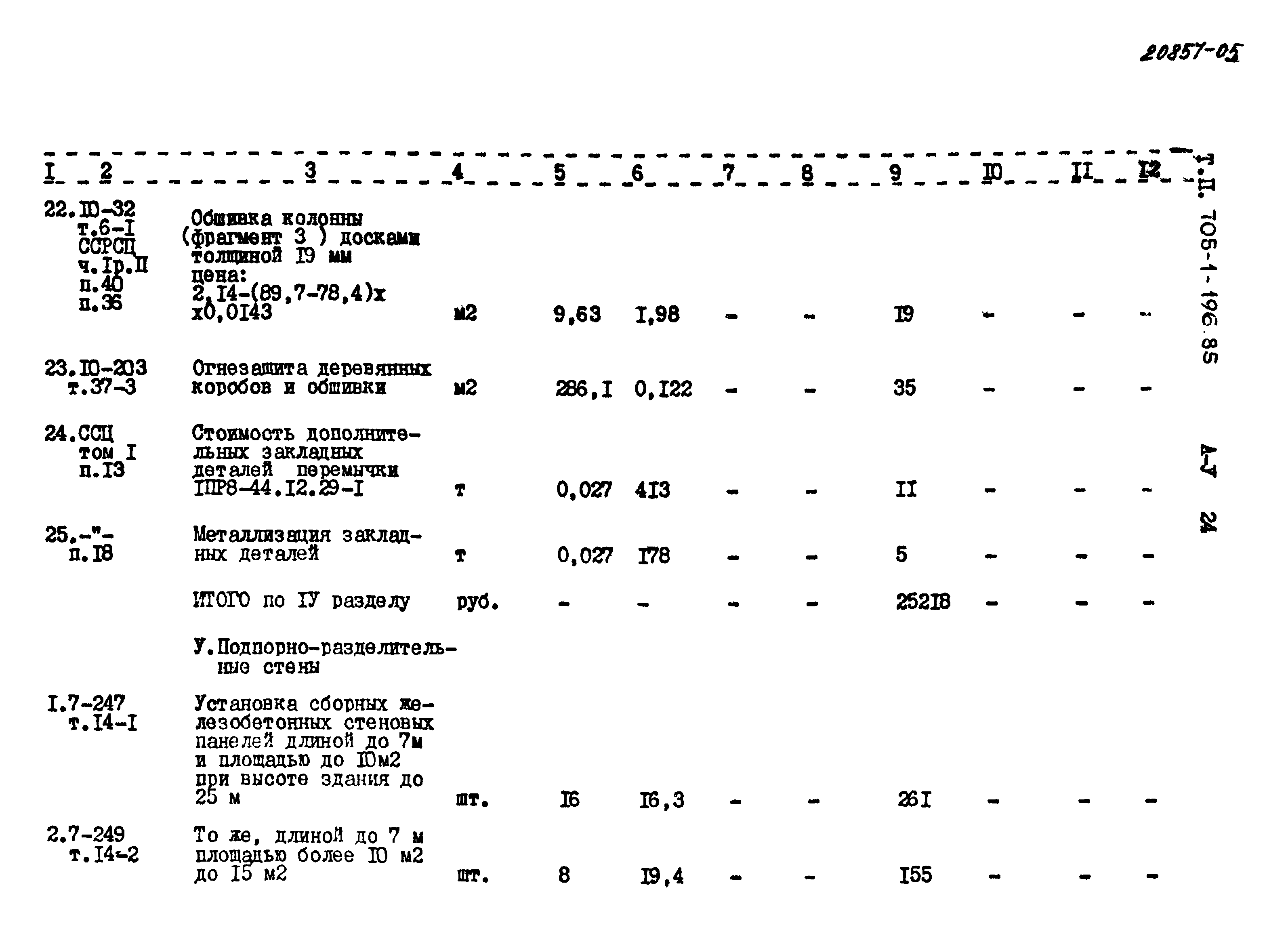 Типовой проект 705-1-196.85