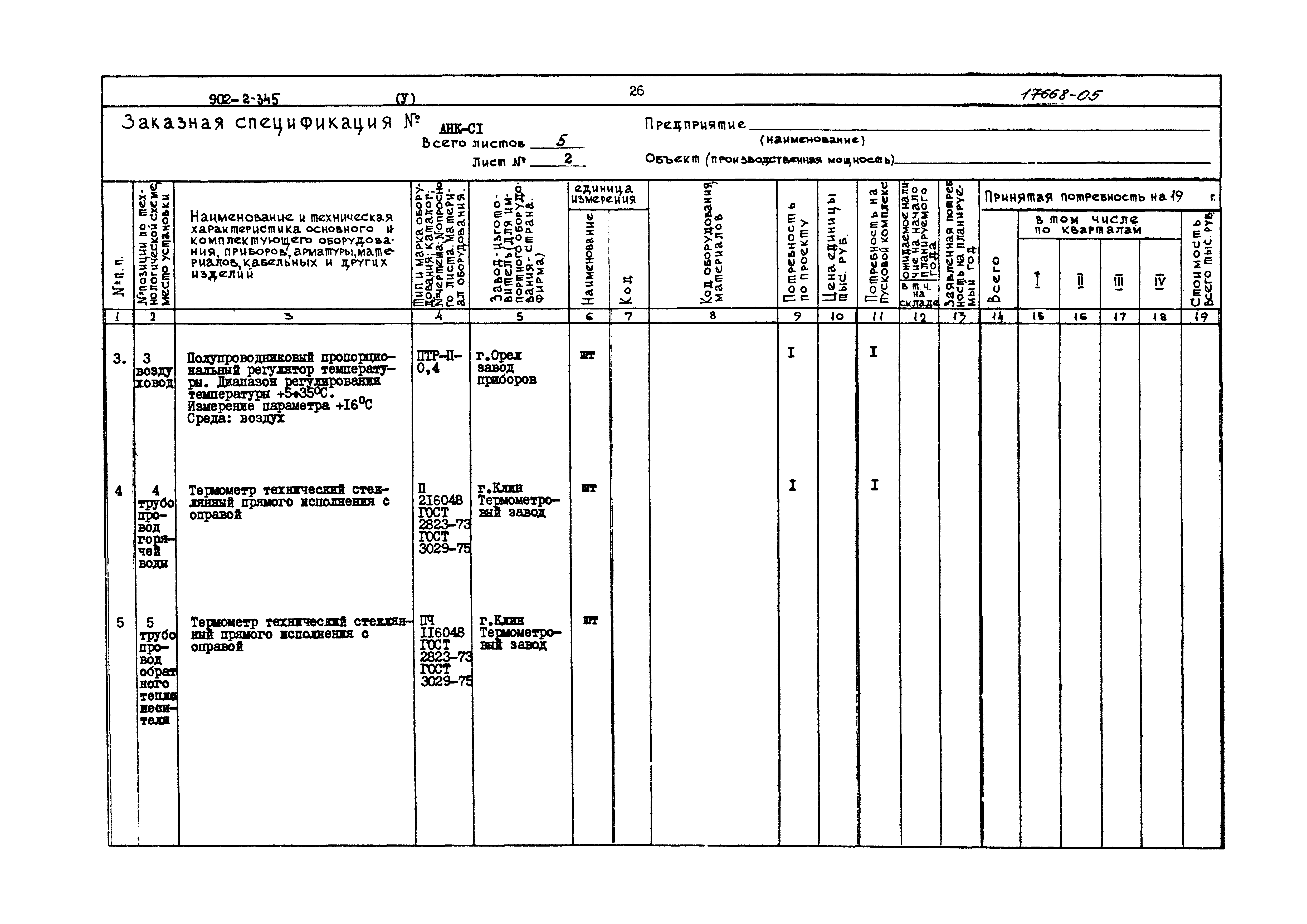 Типовой проект 902-2-345