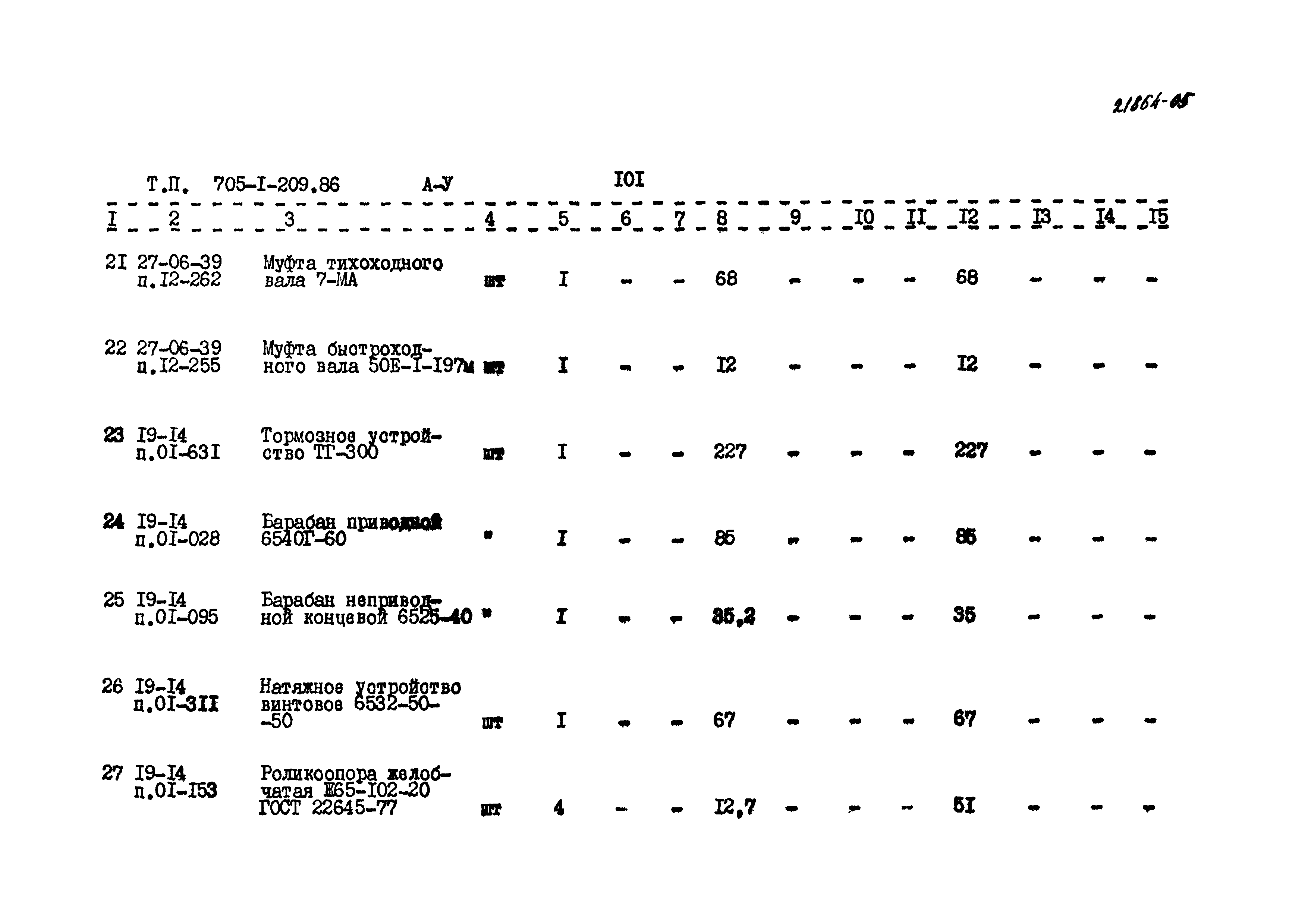 Типовой проект 705-1-209.86