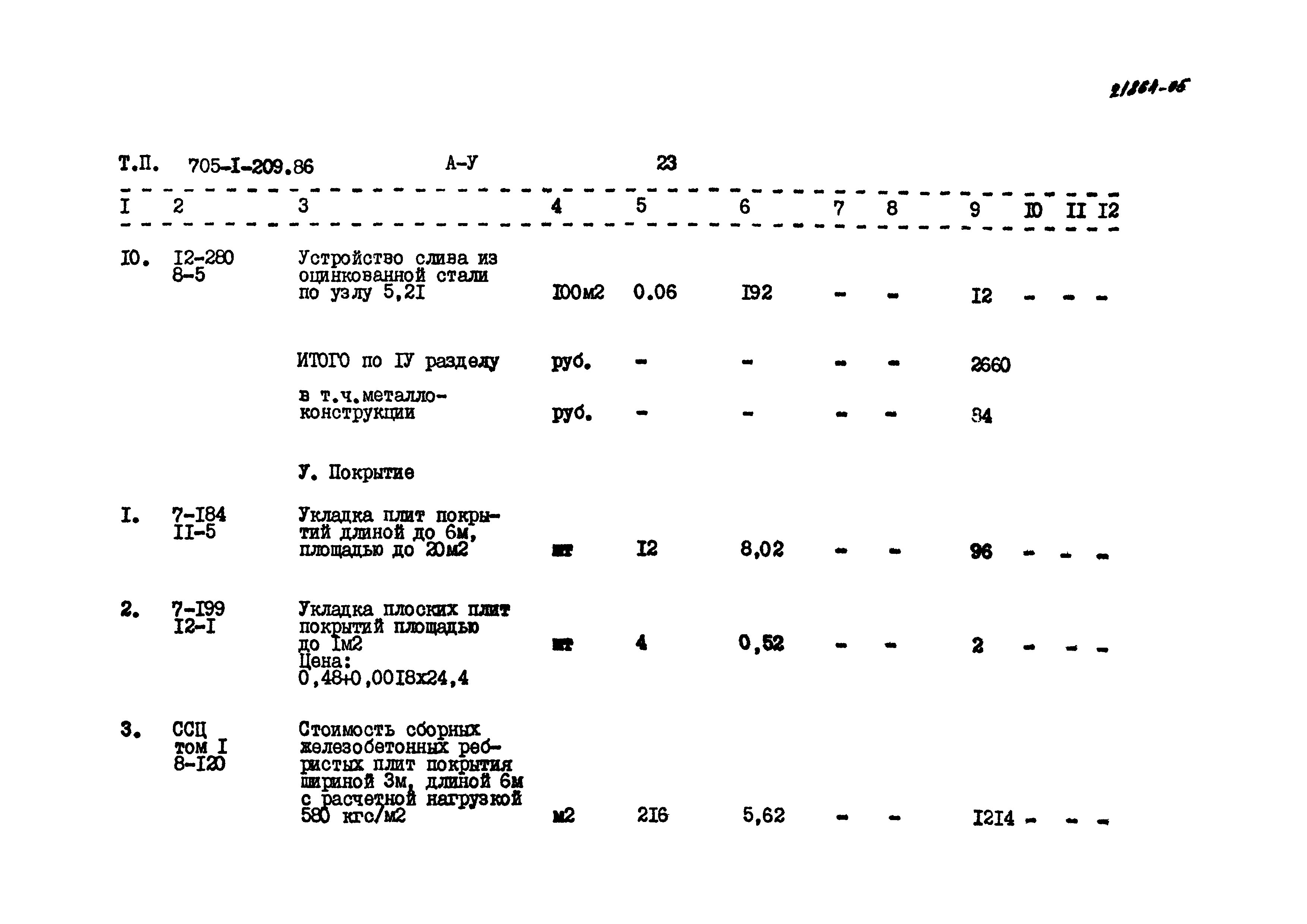 Типовой проект 705-1-209.86