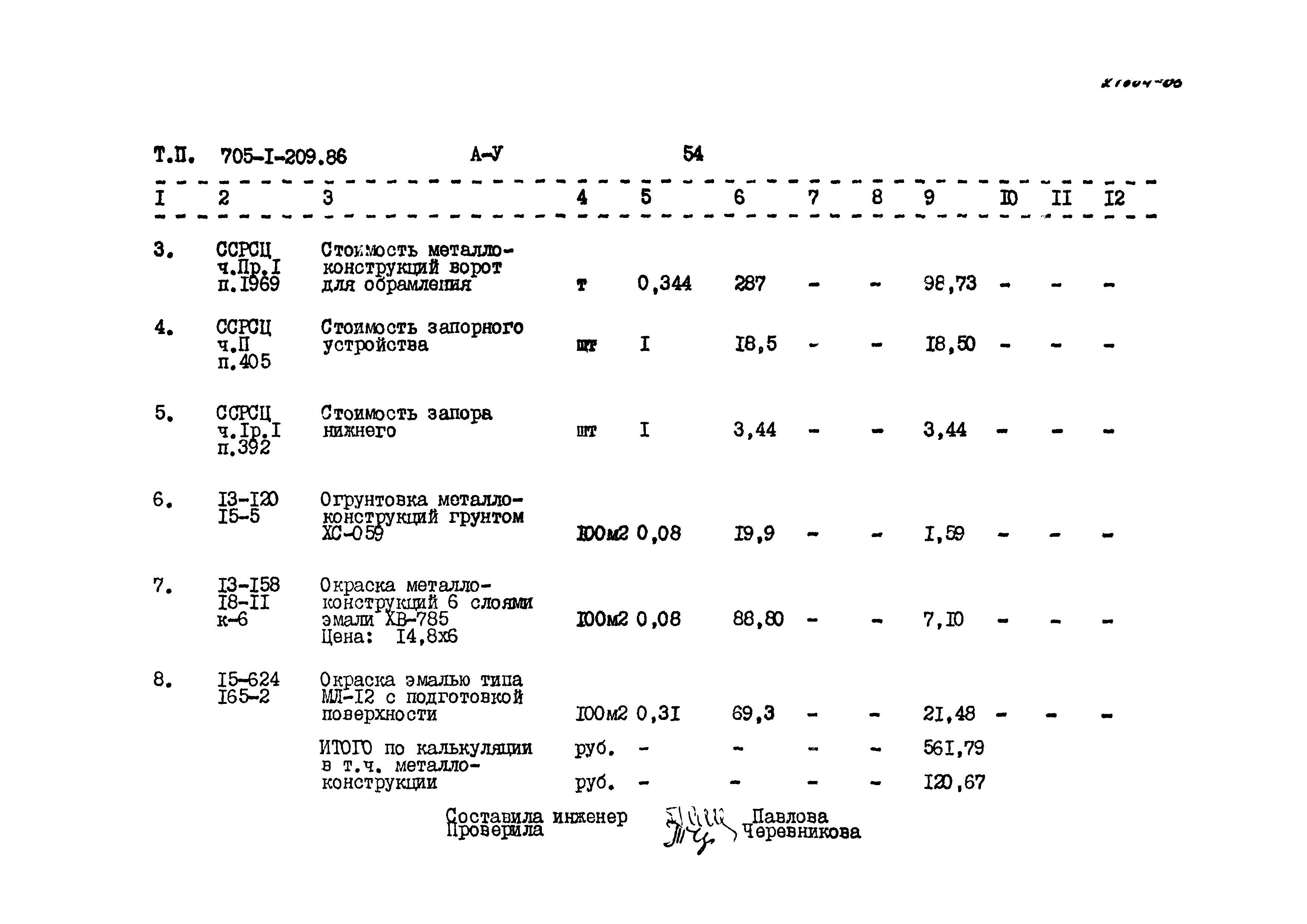 Типовой проект 705-1-209.86