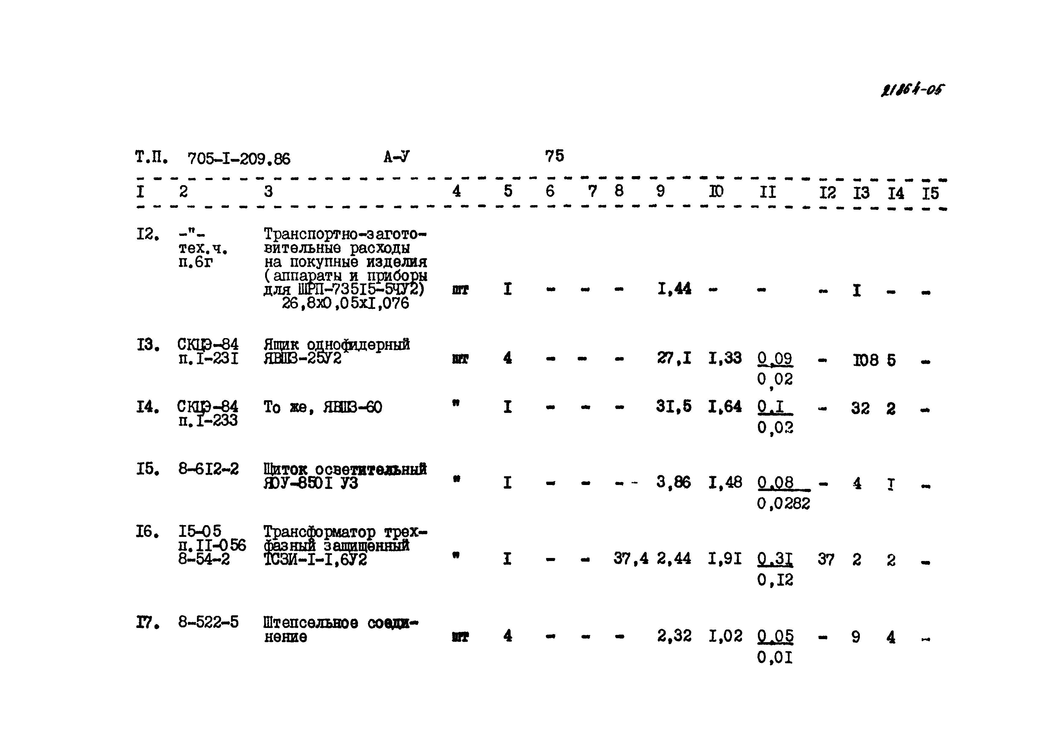 Типовой проект 705-1-209.86