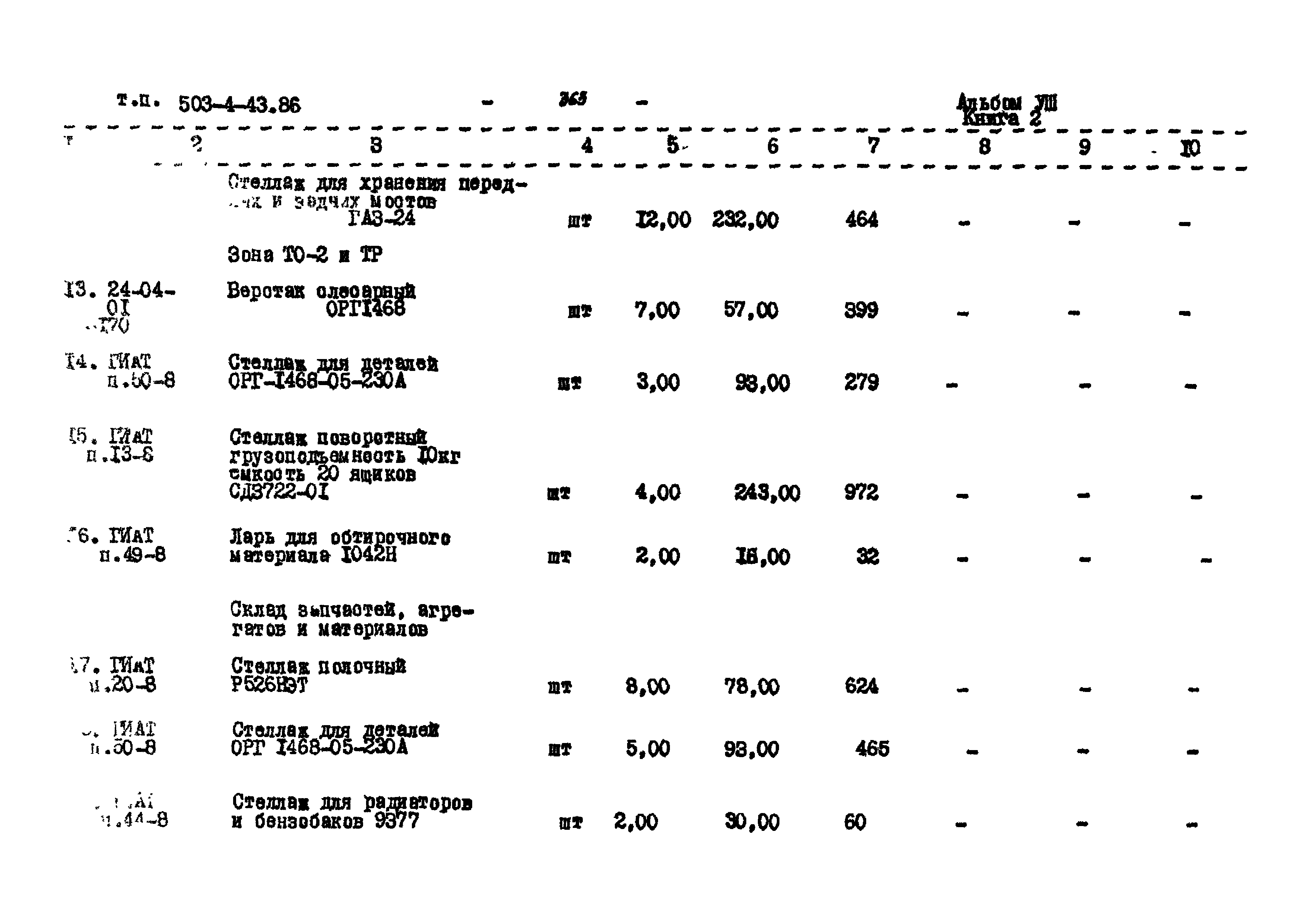 Типовой проект 503-4-43.86