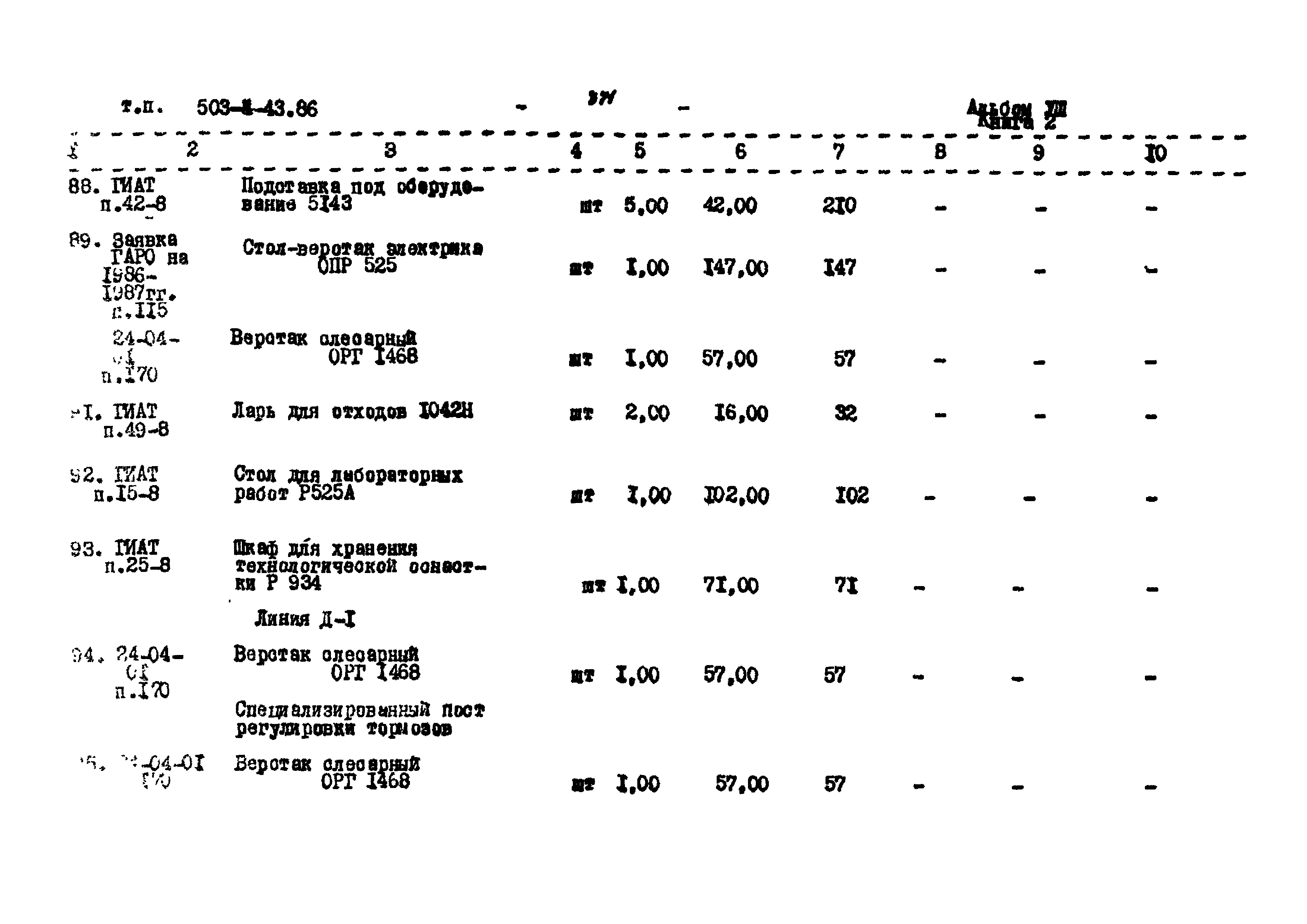 Типовой проект 503-4-43.86