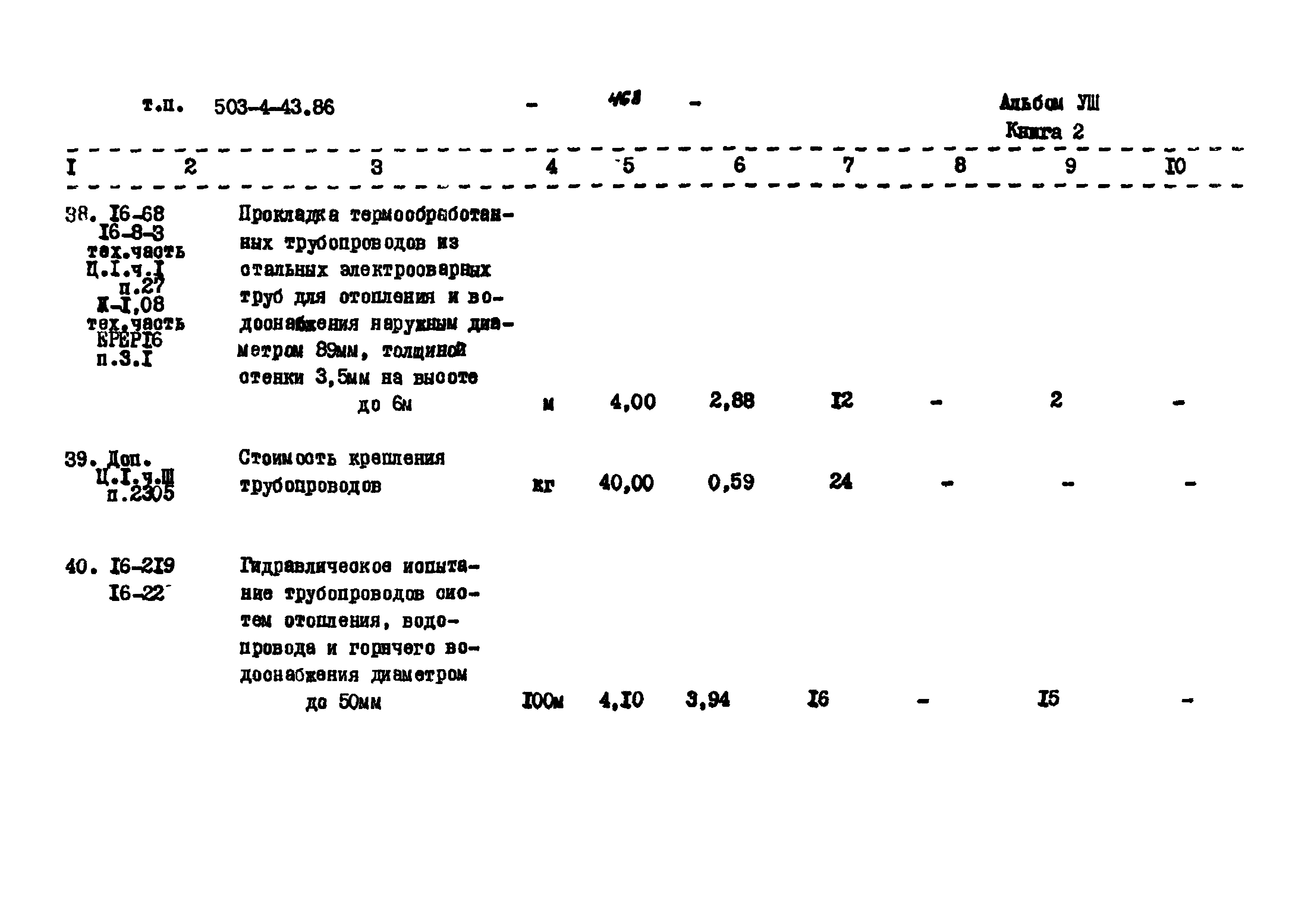 Типовой проект 503-4-43.86