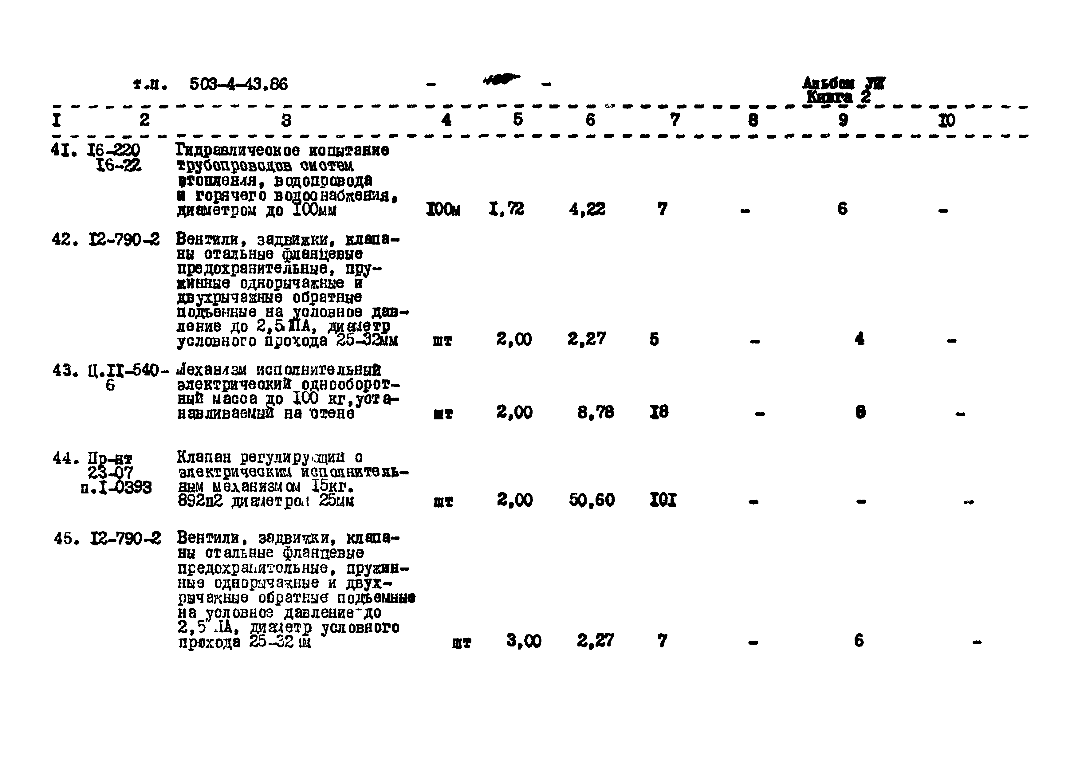 Типовой проект 503-4-43.86