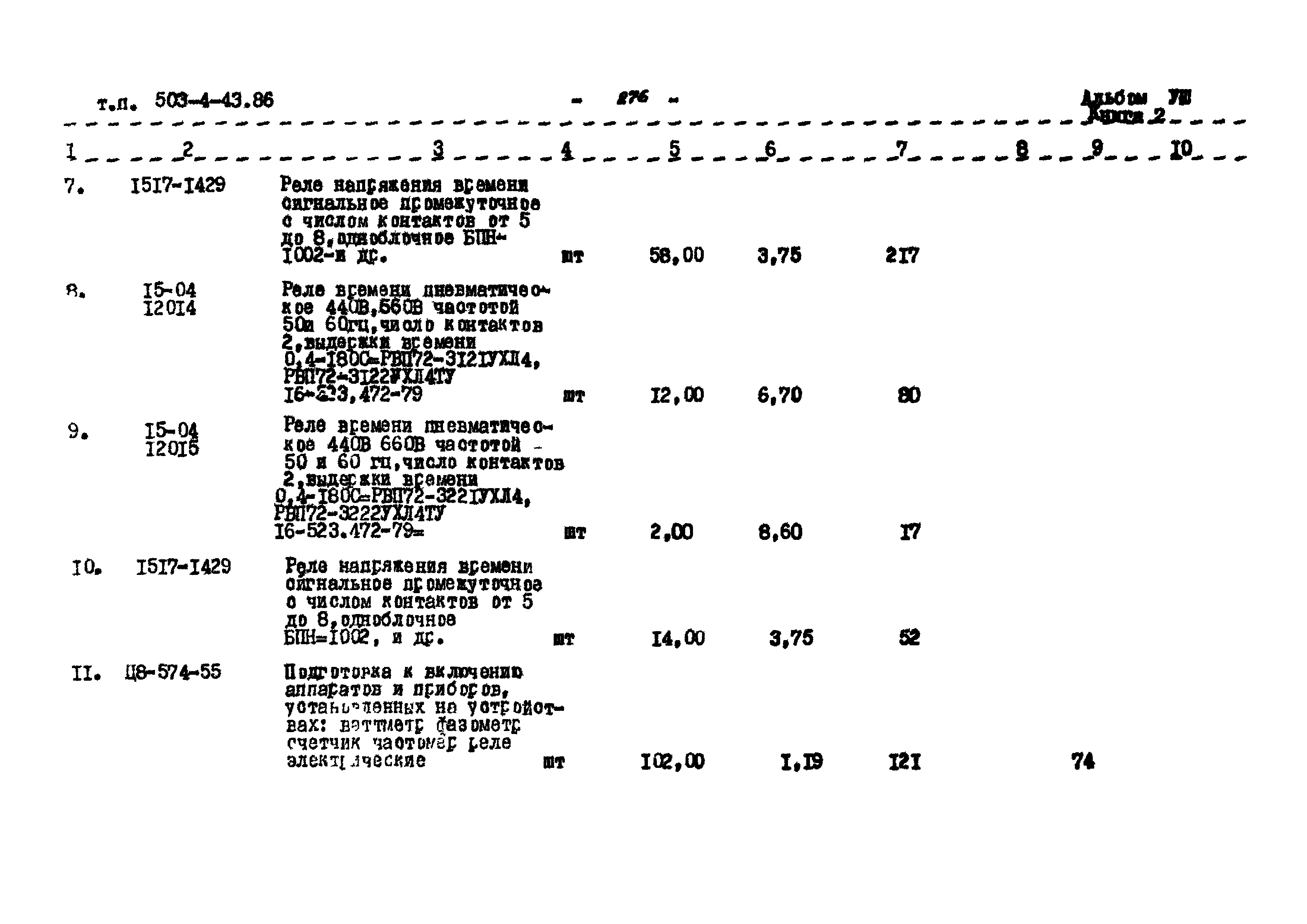 Типовой проект 503-4-43.86