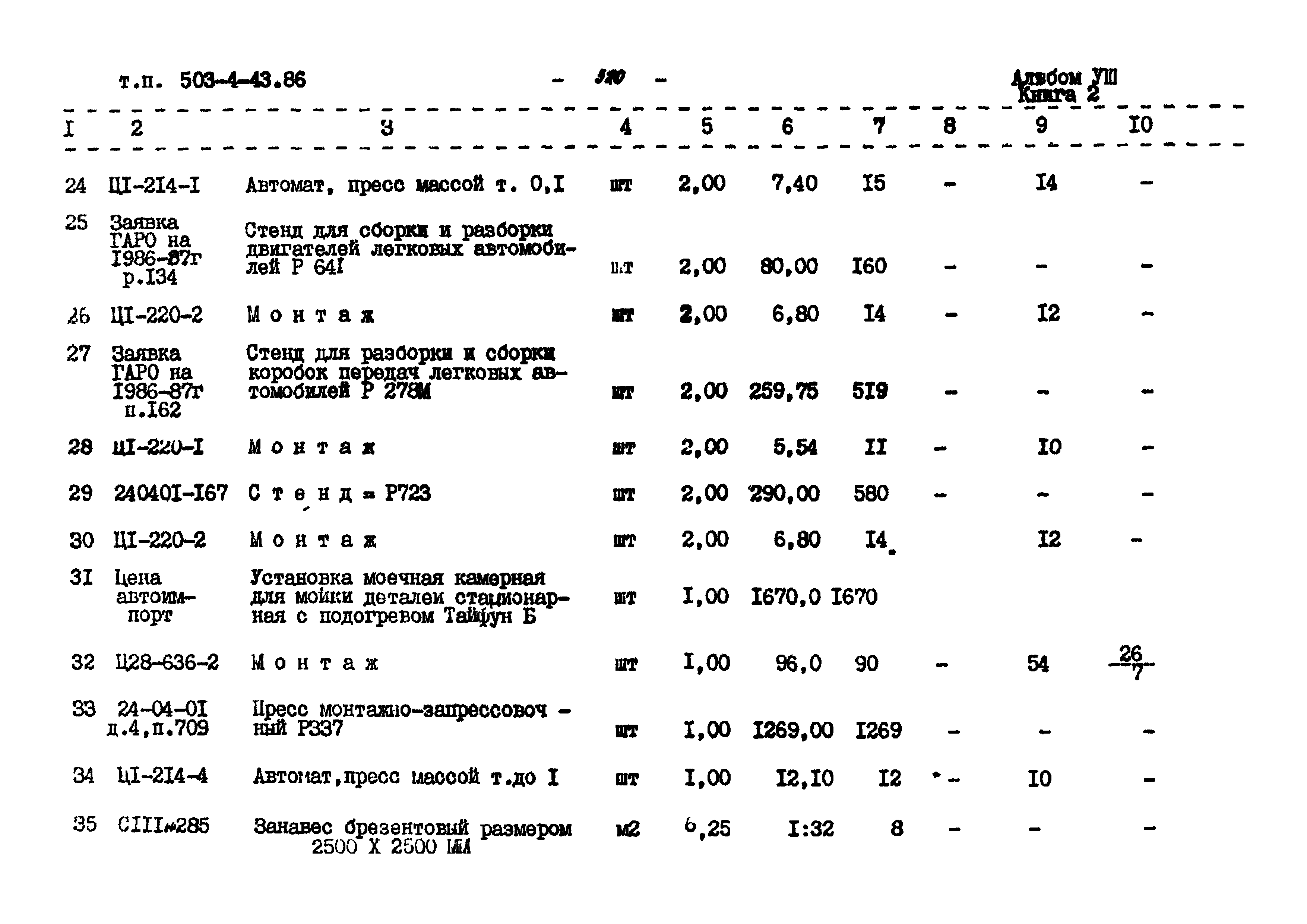 Типовой проект 503-4-43.86