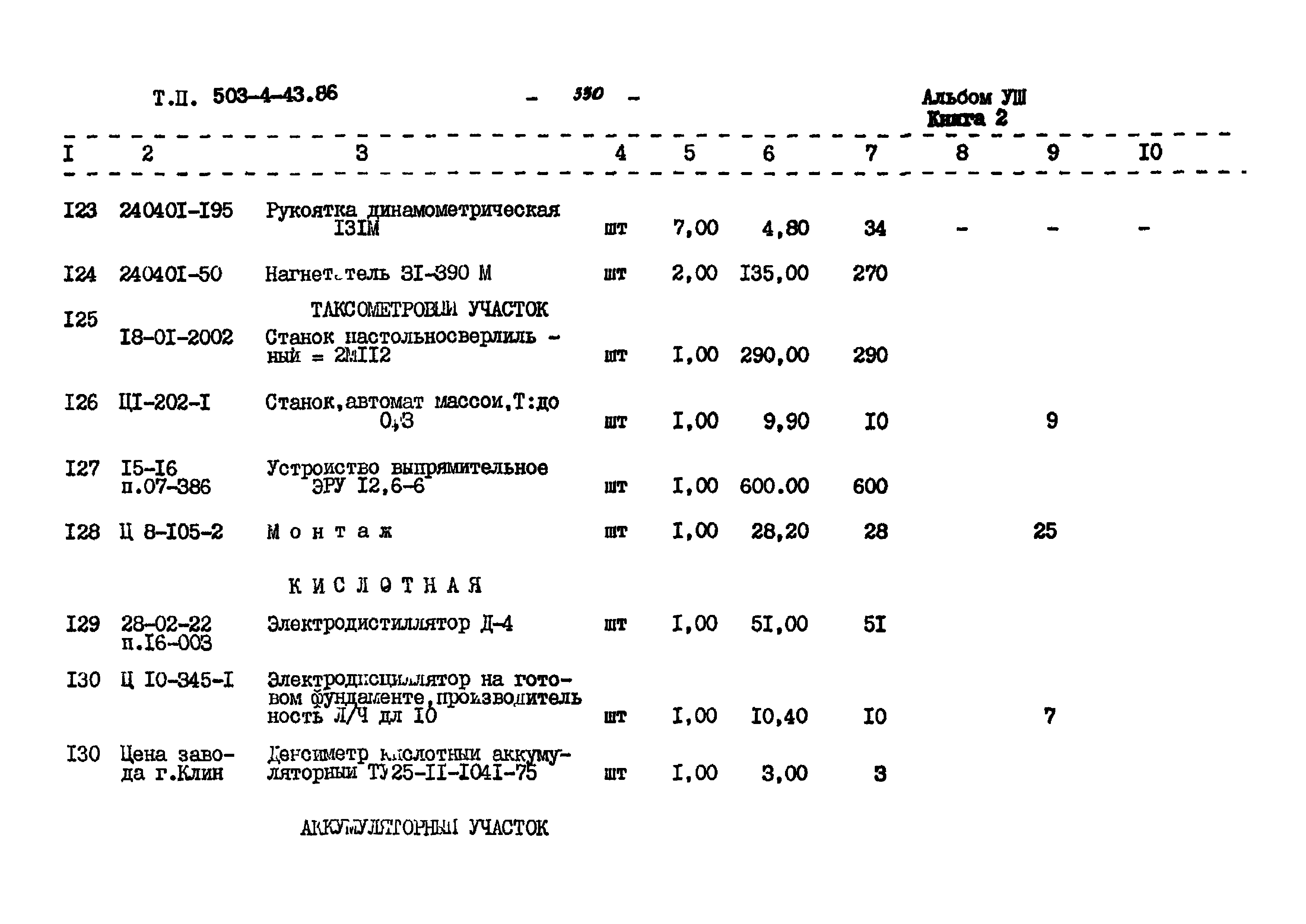 Типовой проект 503-4-43.86