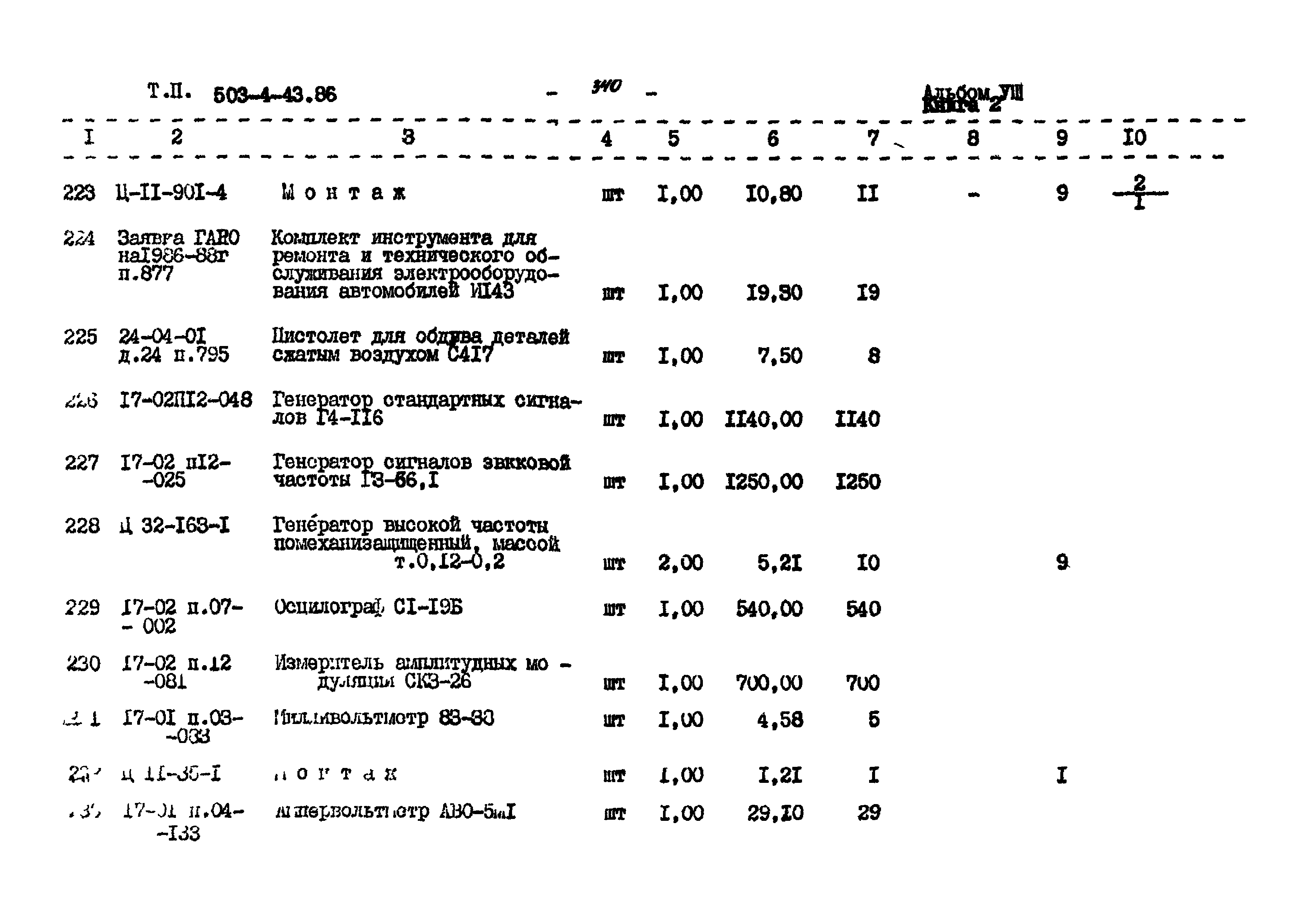 Типовой проект 503-4-43.86