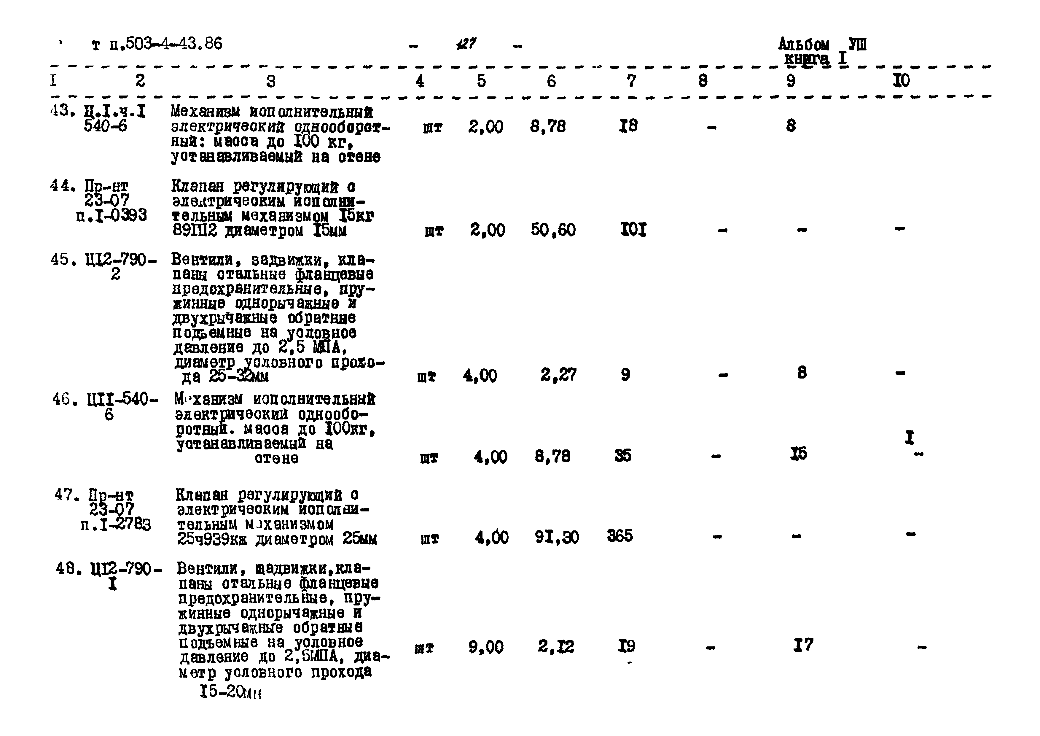 Типовой проект 503-4-43.86