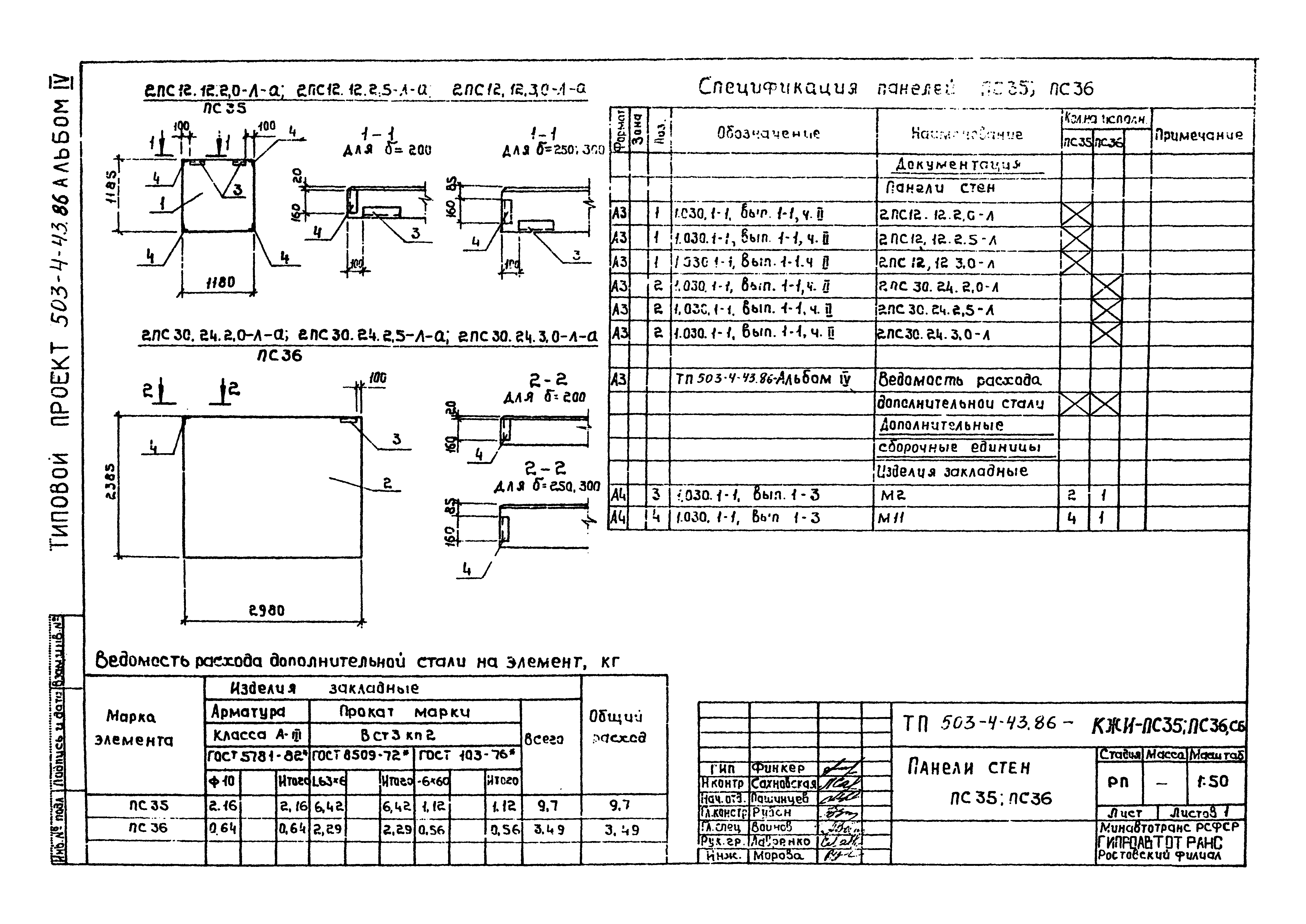 Типовой проект 503-4-43.86