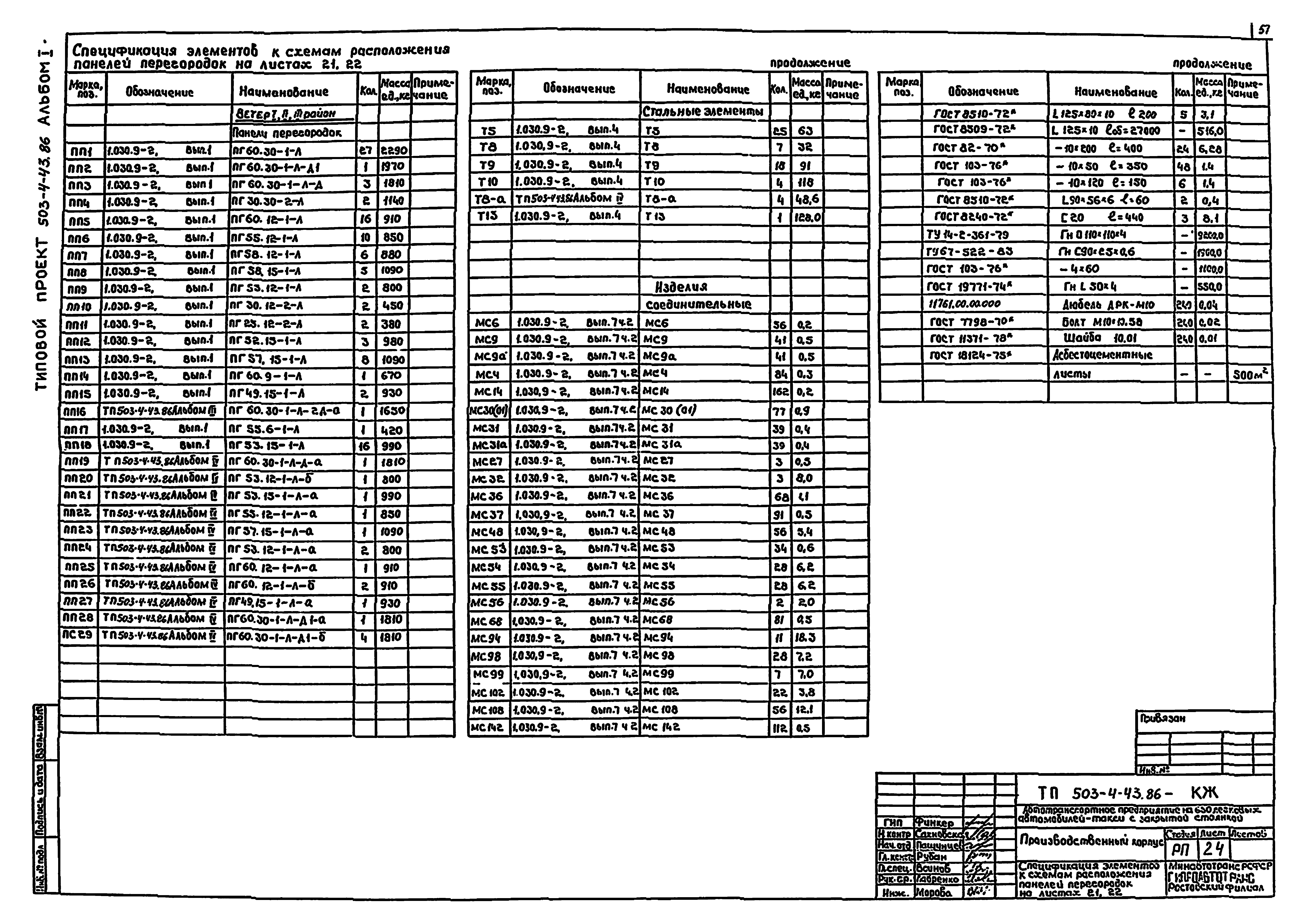 Типовой проект 503-4-43.86