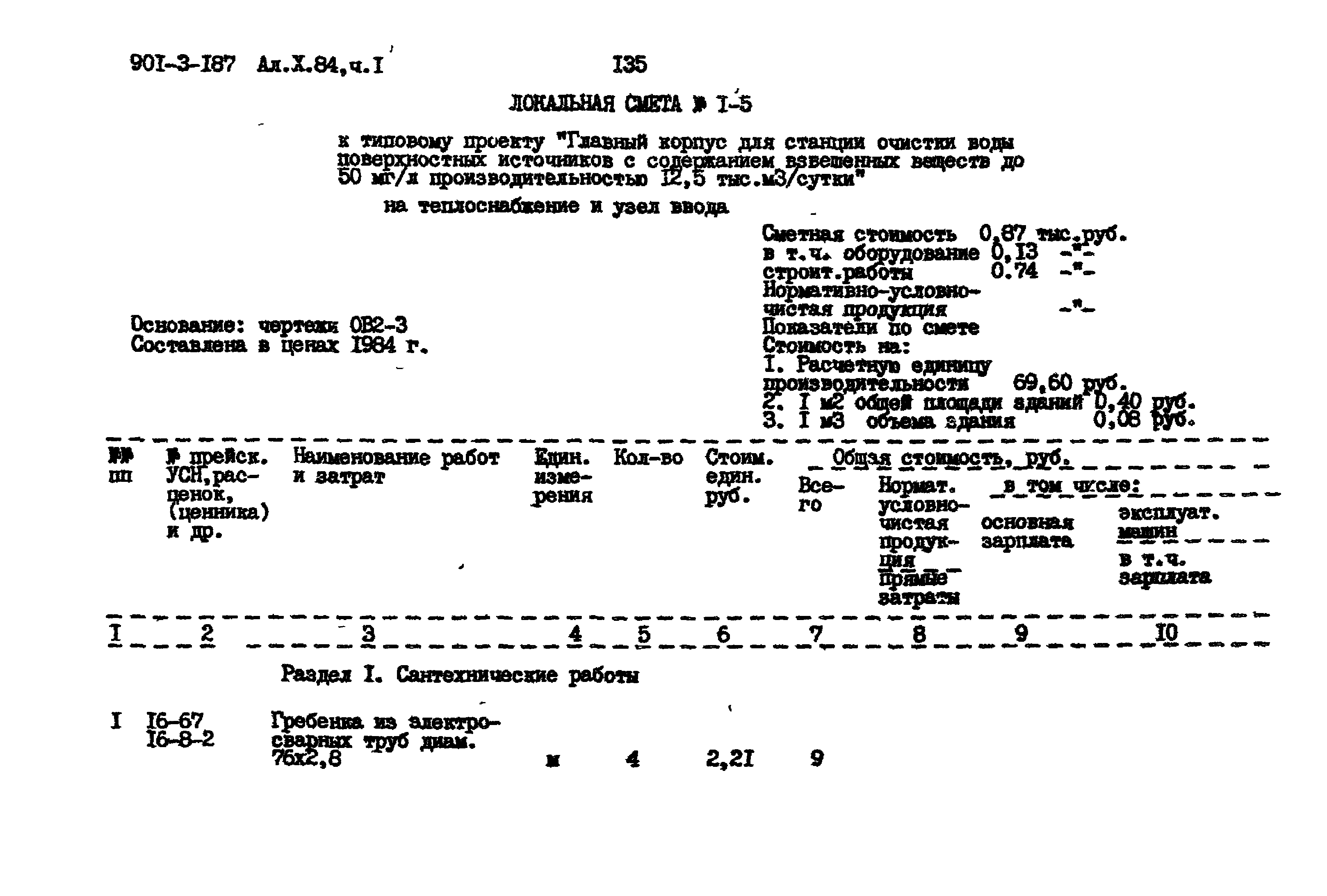 Типовой проект 901-3-187.83