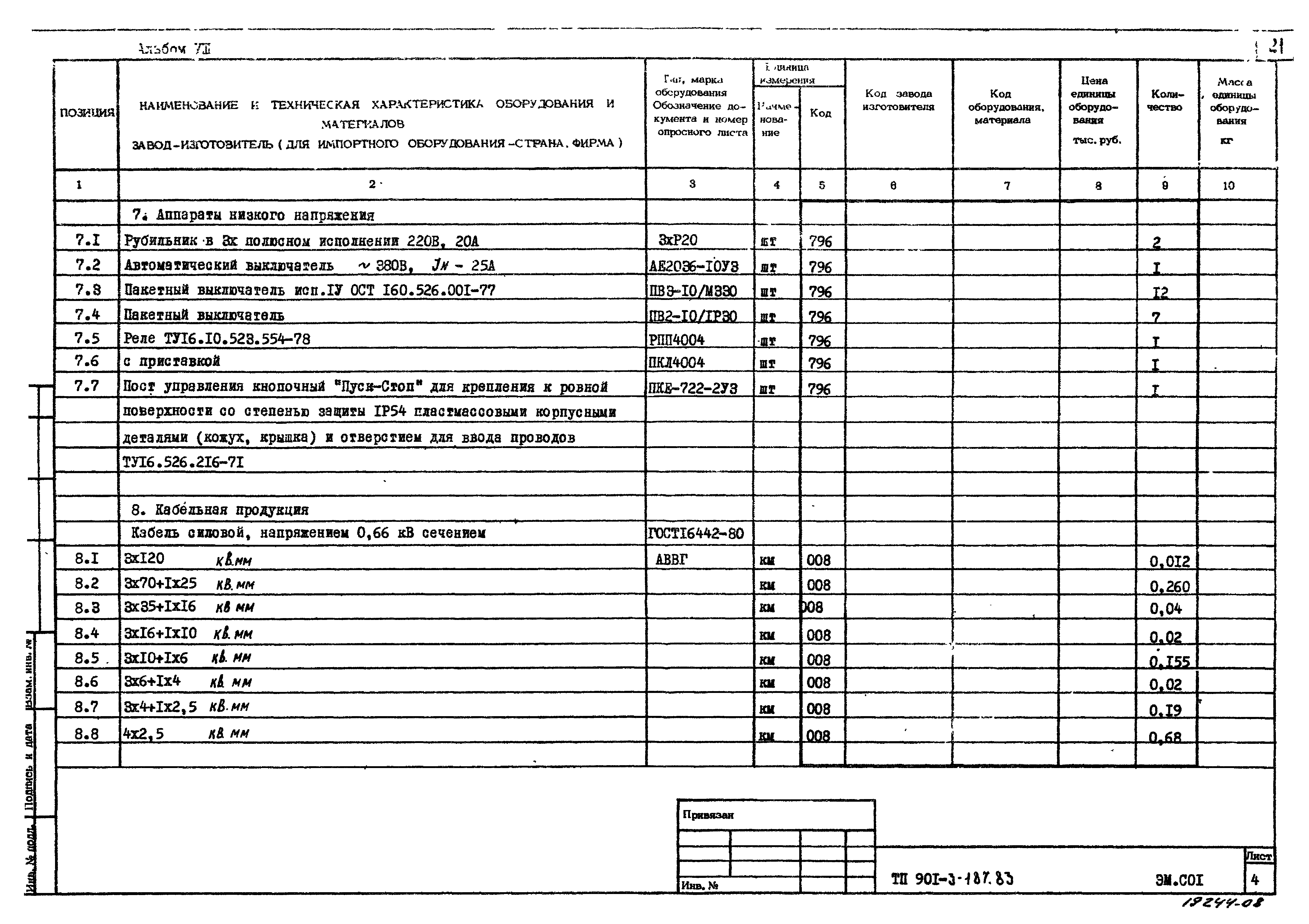 Типовой проект 901-3-187.83