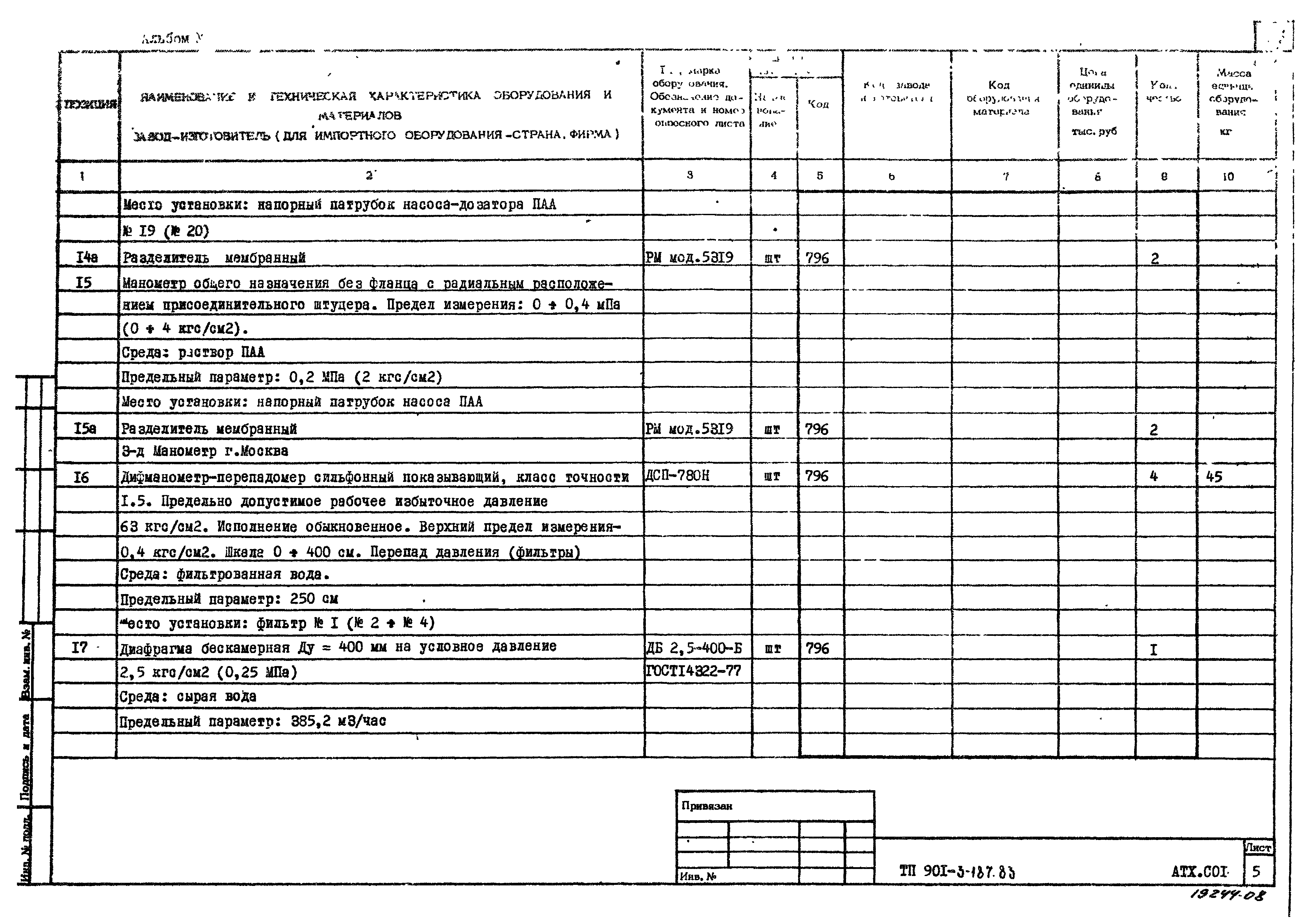 Типовой проект 901-3-187.83