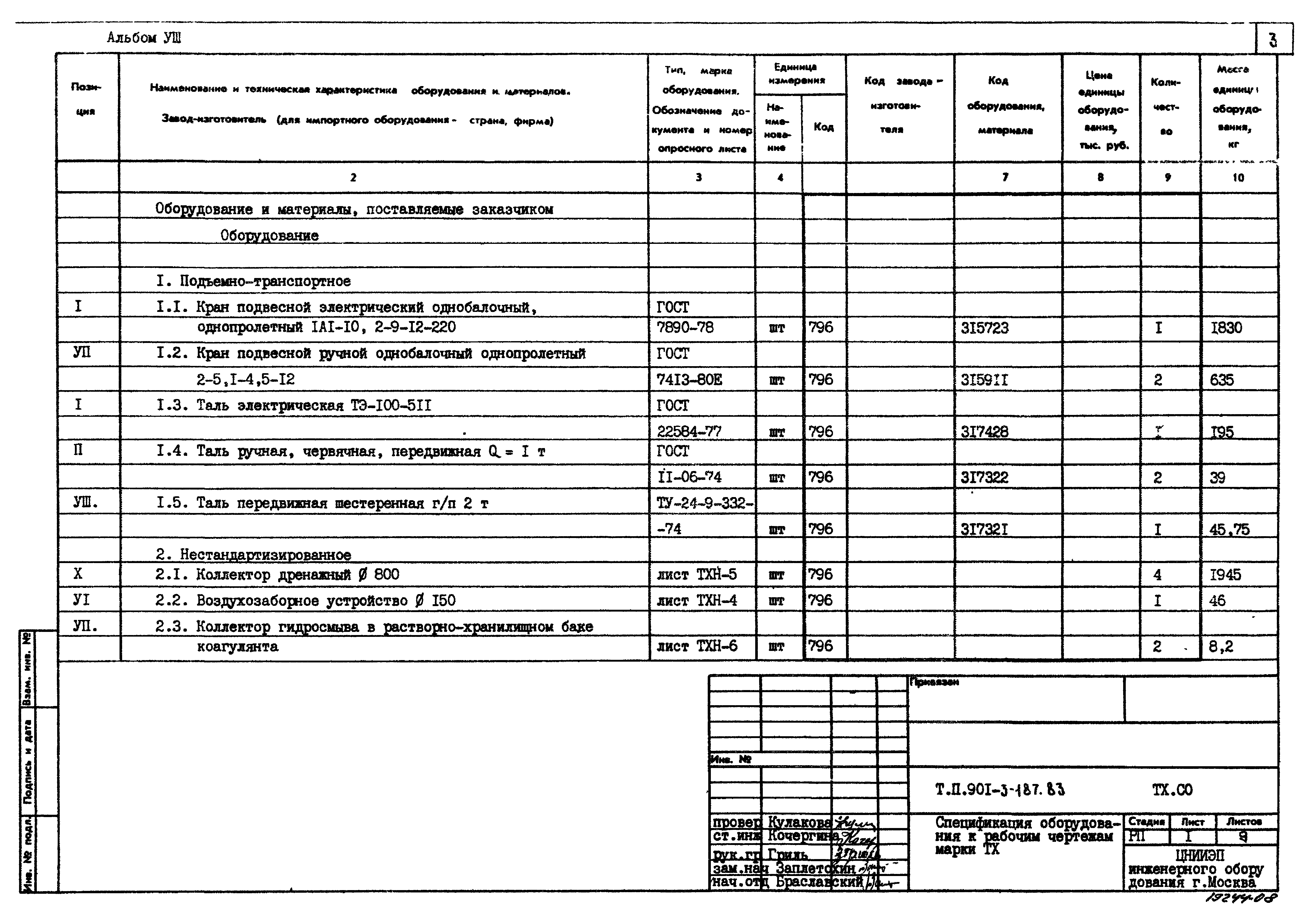 Типовой проект 901-3-187.83