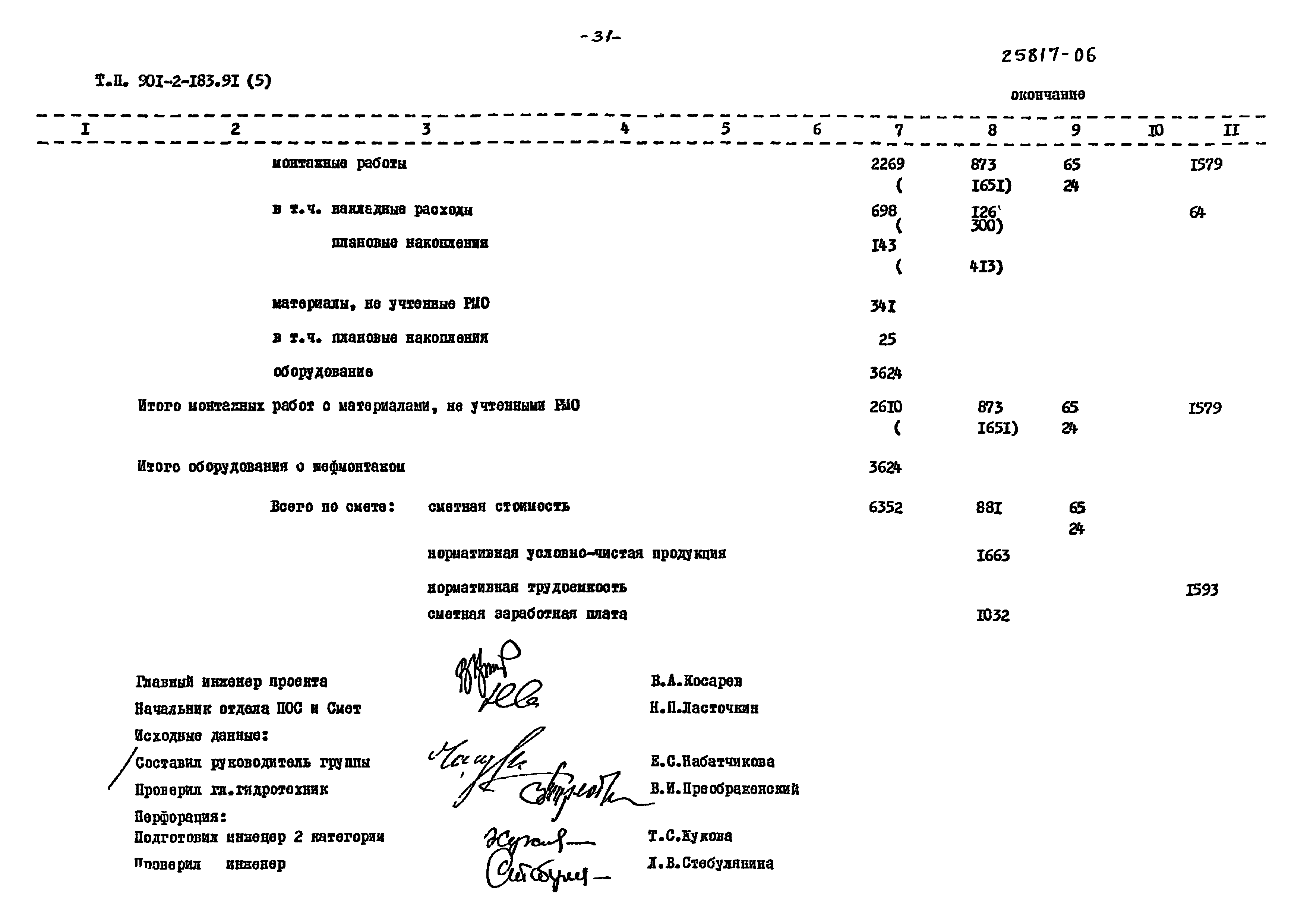 Типовой проект 901-2-183.91