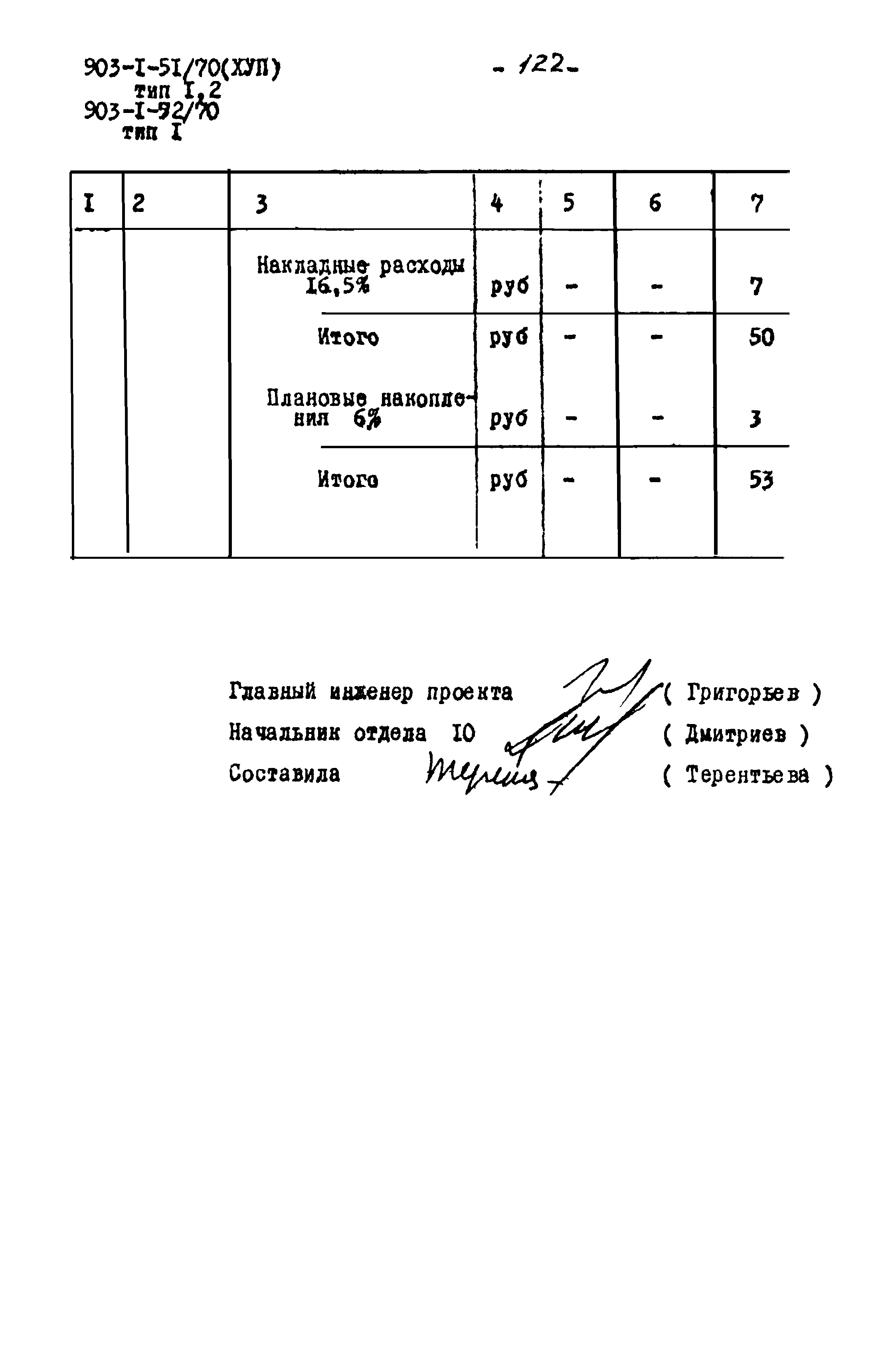 Типовой проект 903-1-52/70