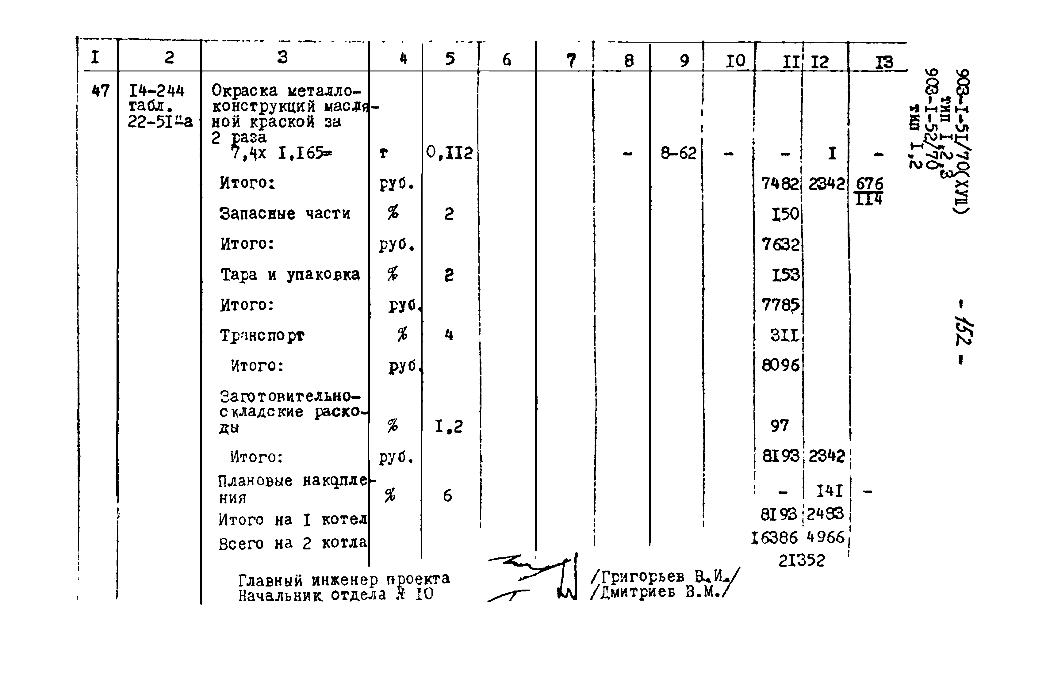 Типовой проект 903-1-52/70