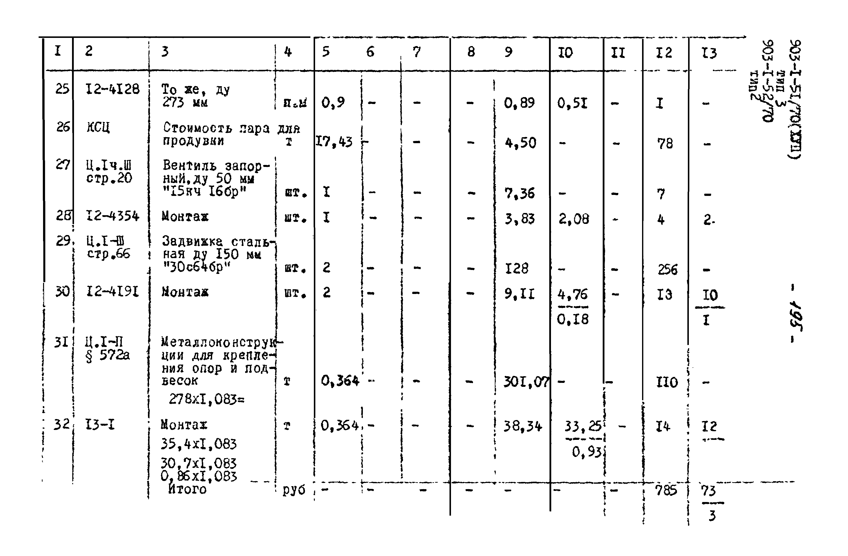 Типовой проект 903-1-52/70