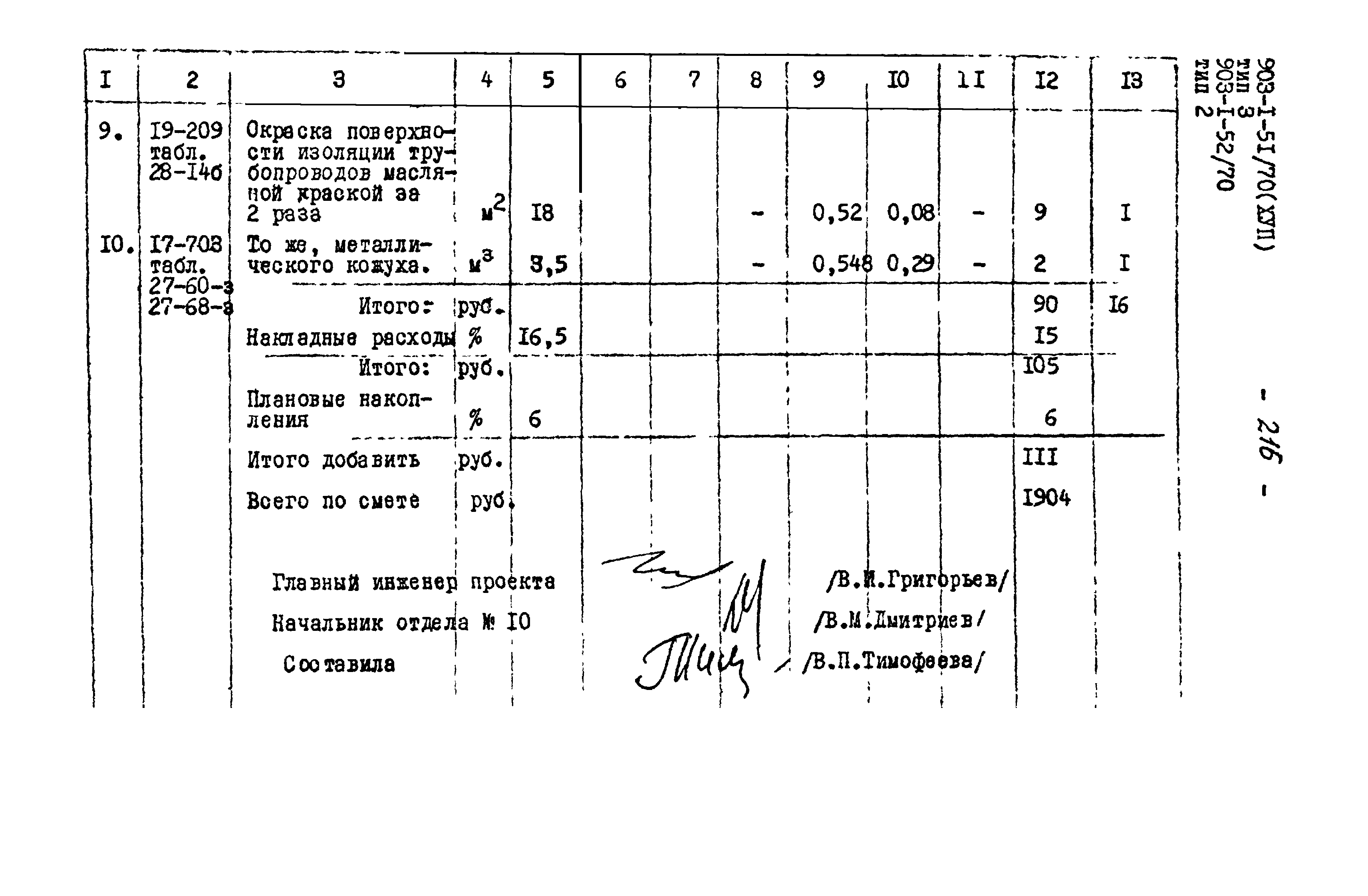 Типовой проект 903-1-52/70