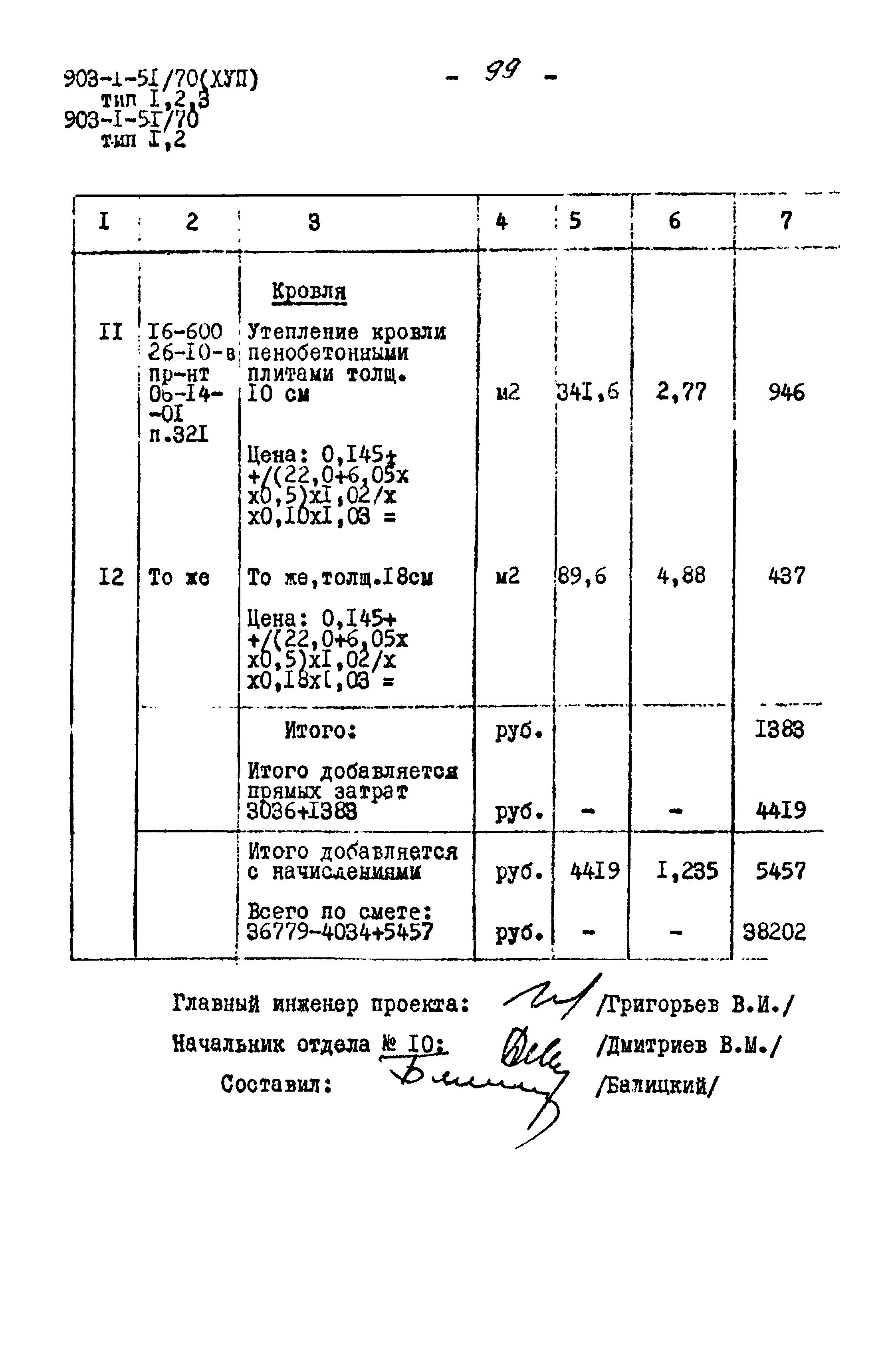 Типовой проект 903-1-52/70