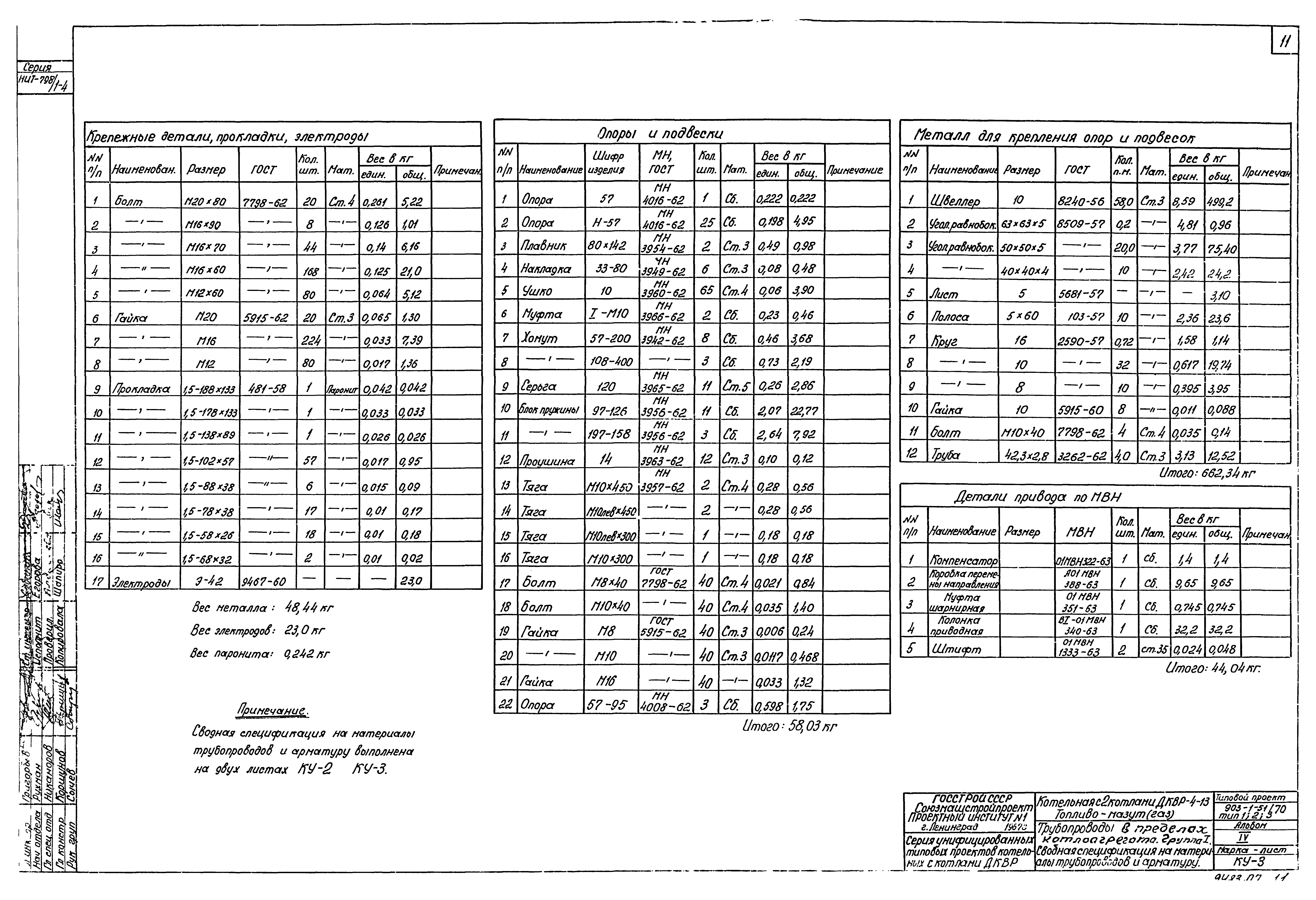 Типовой проект 903-1-52/70