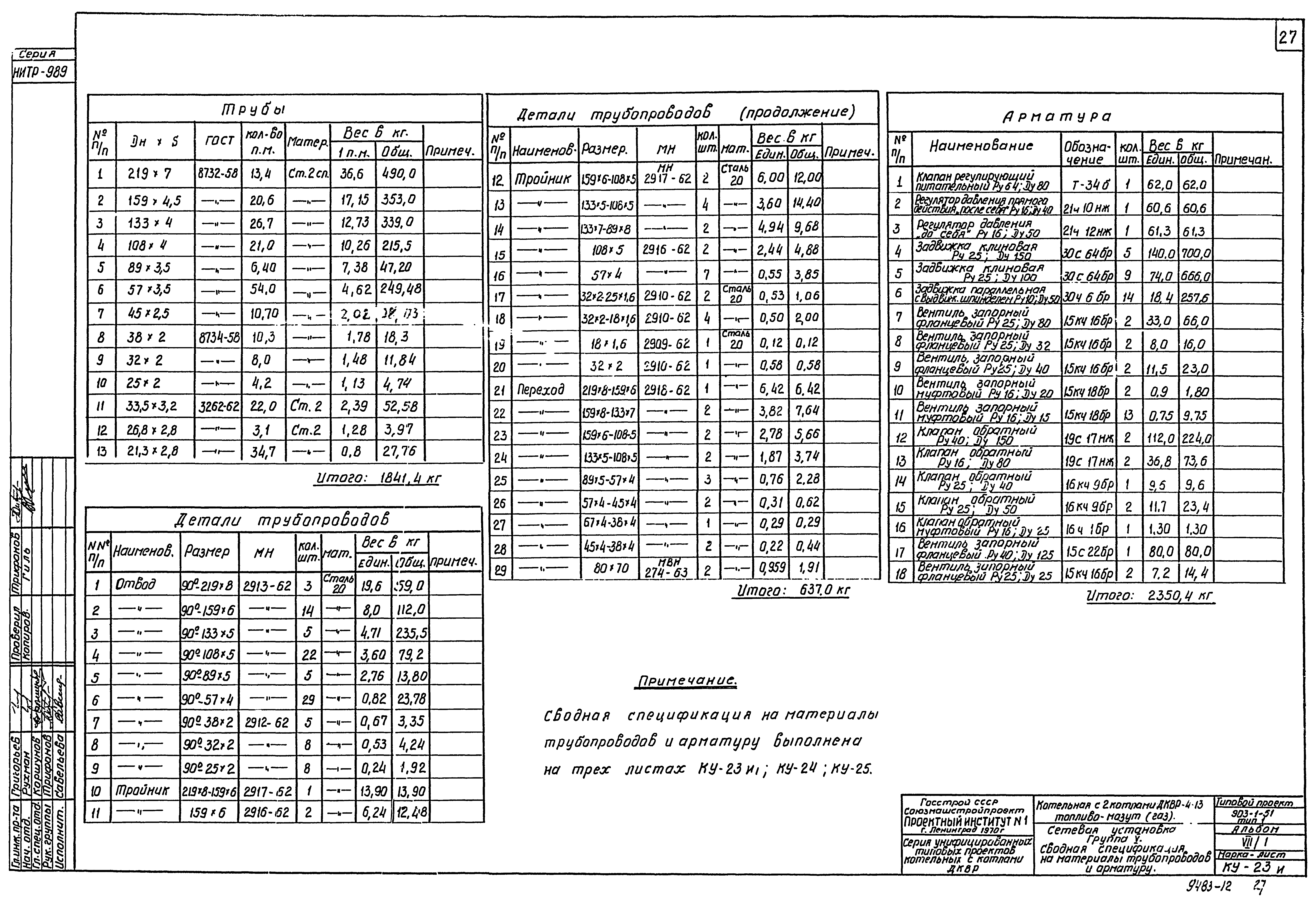 Типовой проект 903-1-51/70