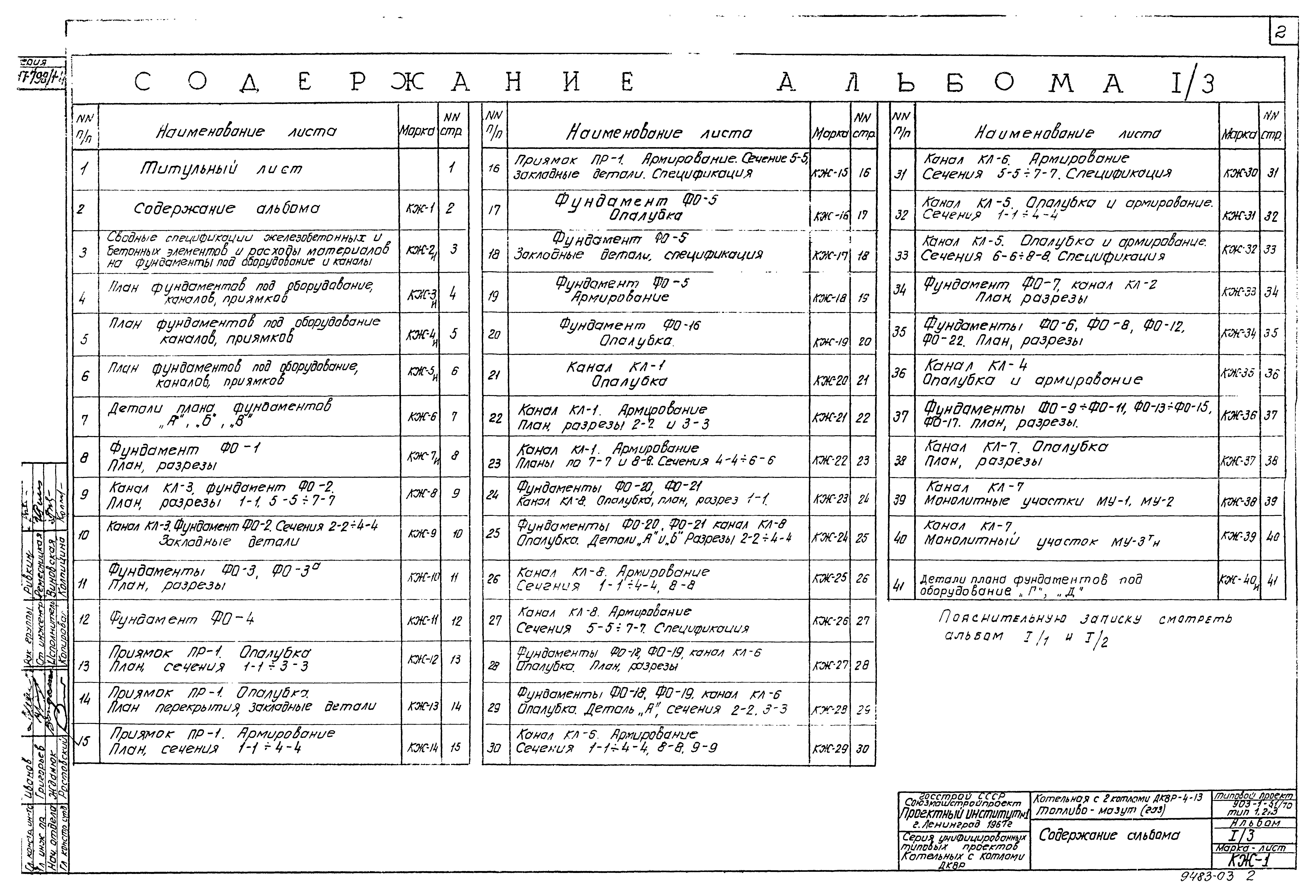 Типовой проект 903-1-51/70