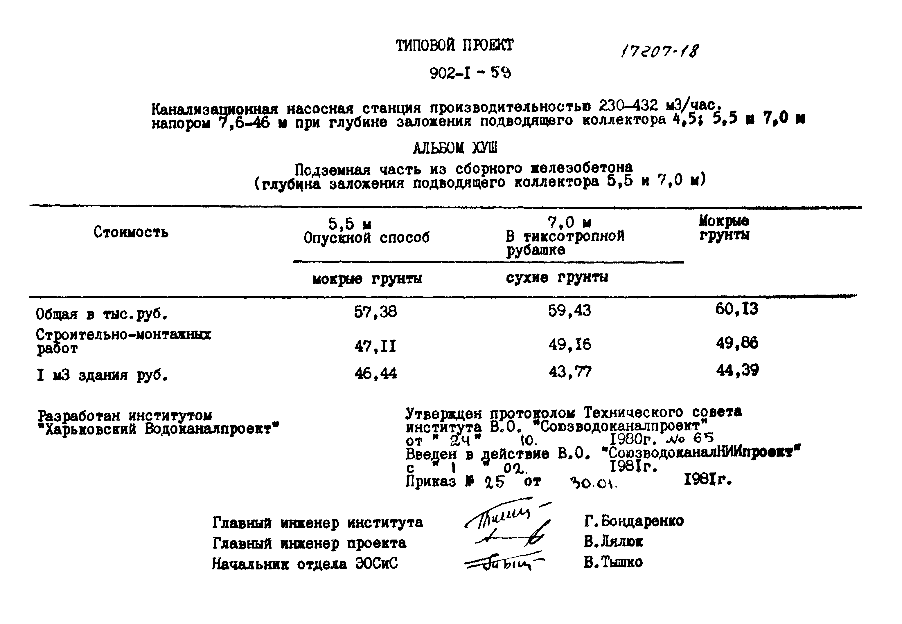 Типовой проект 902-1-59