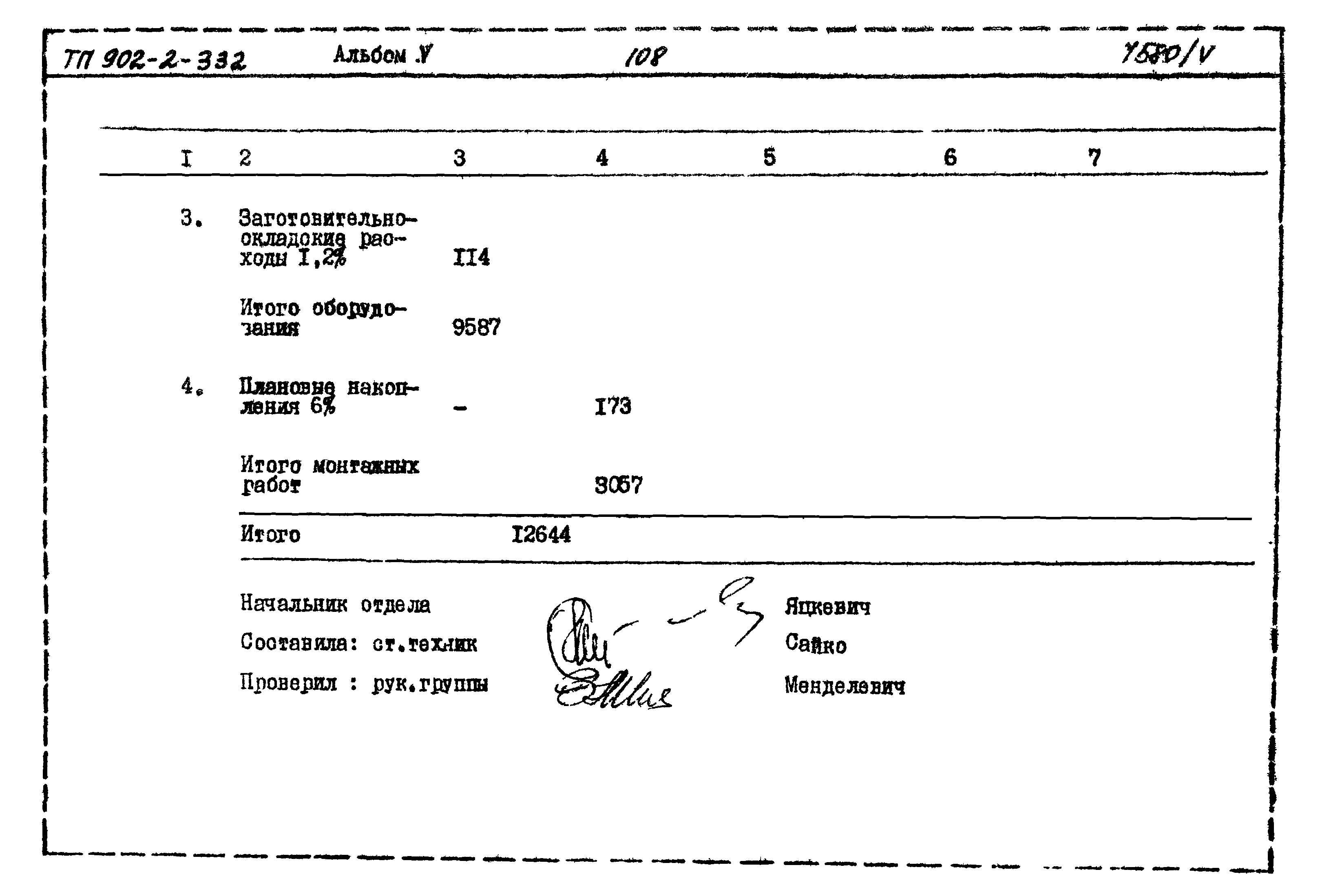 Типовой проект 902-2-332