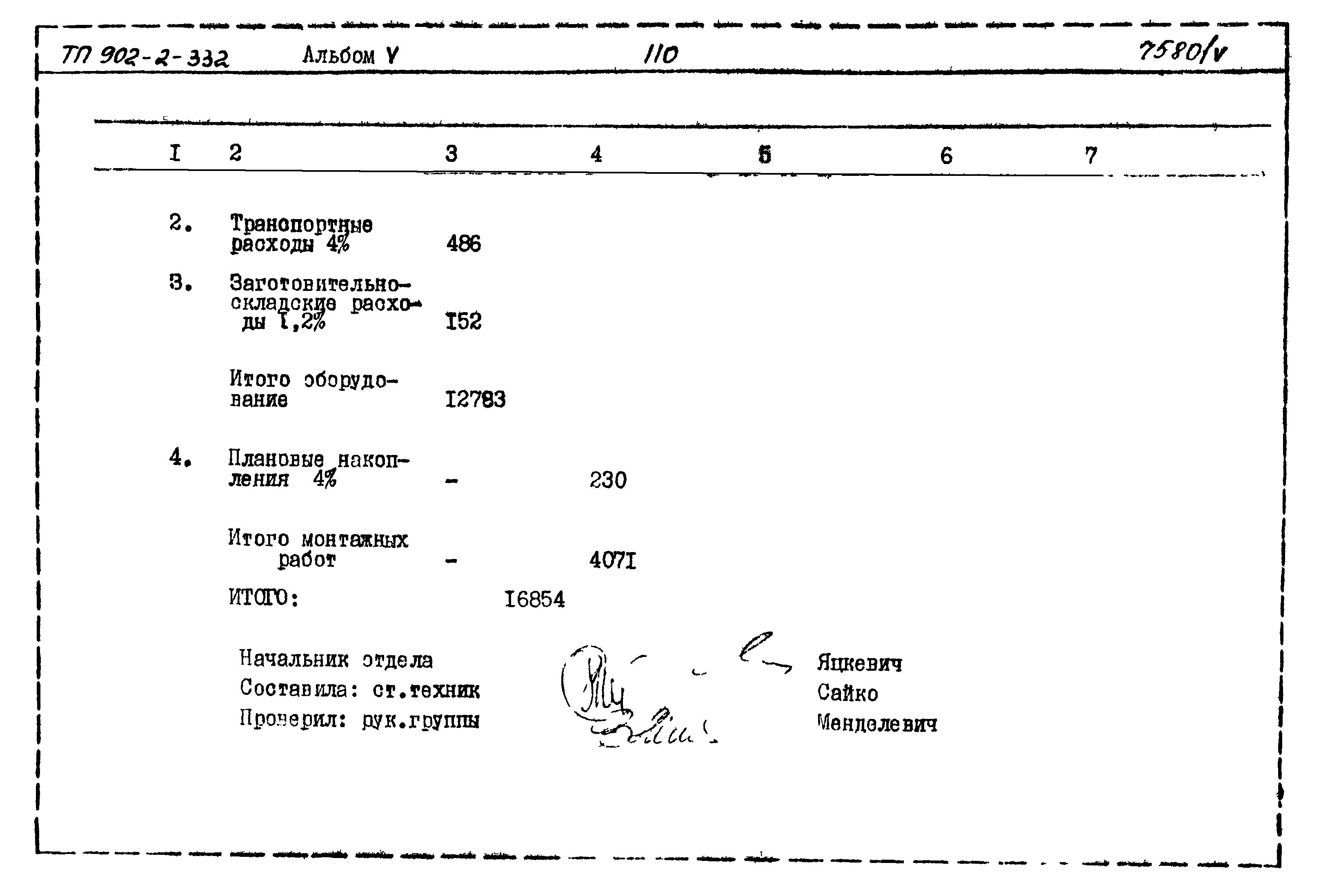 Типовой проект 902-2-332