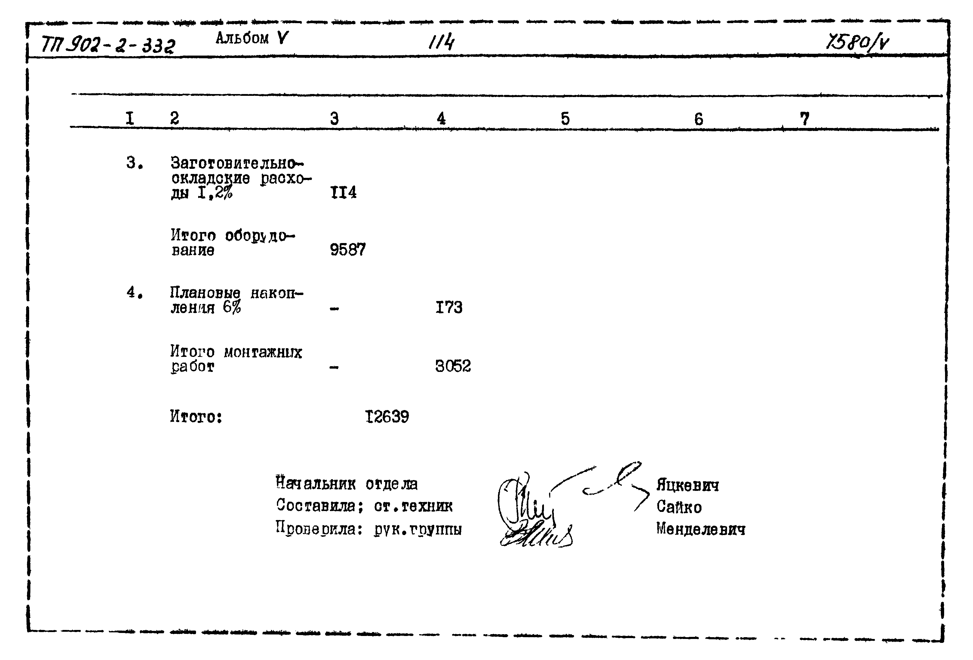 Типовой проект 902-2-332