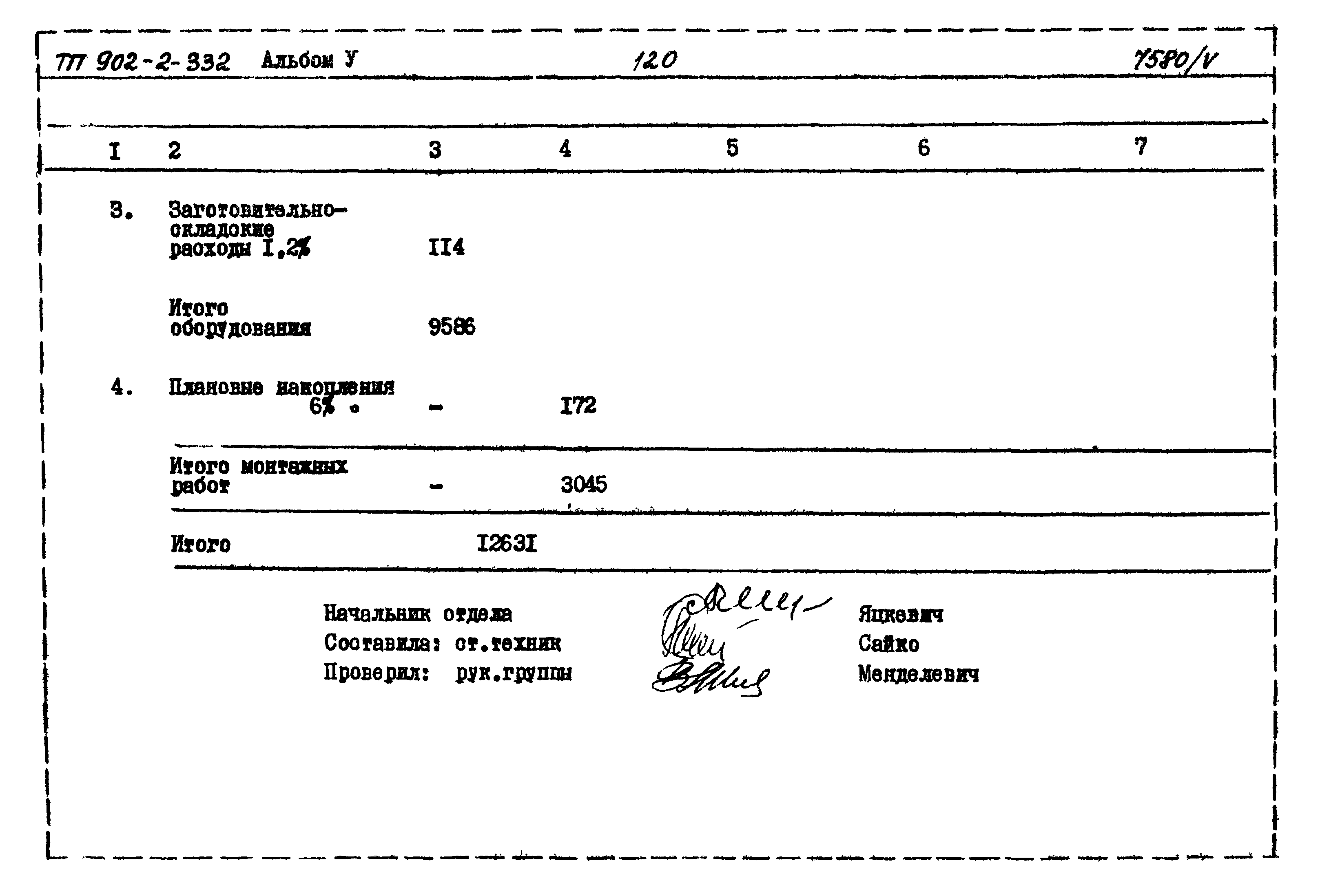 Типовой проект 902-2-332